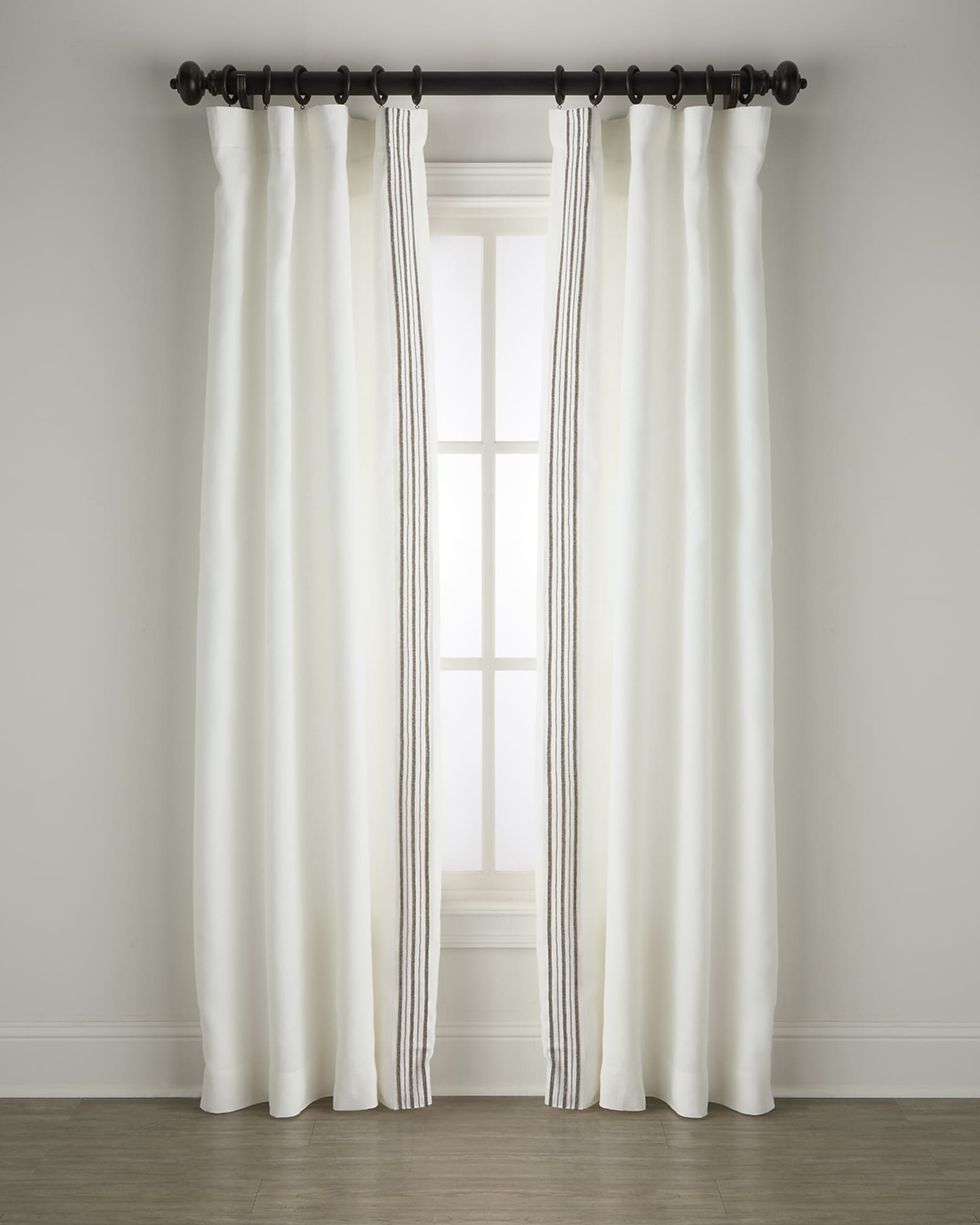 Trelli Light-Filtering Linen Drapery Panels, 52" x 96" - Set of 2 0