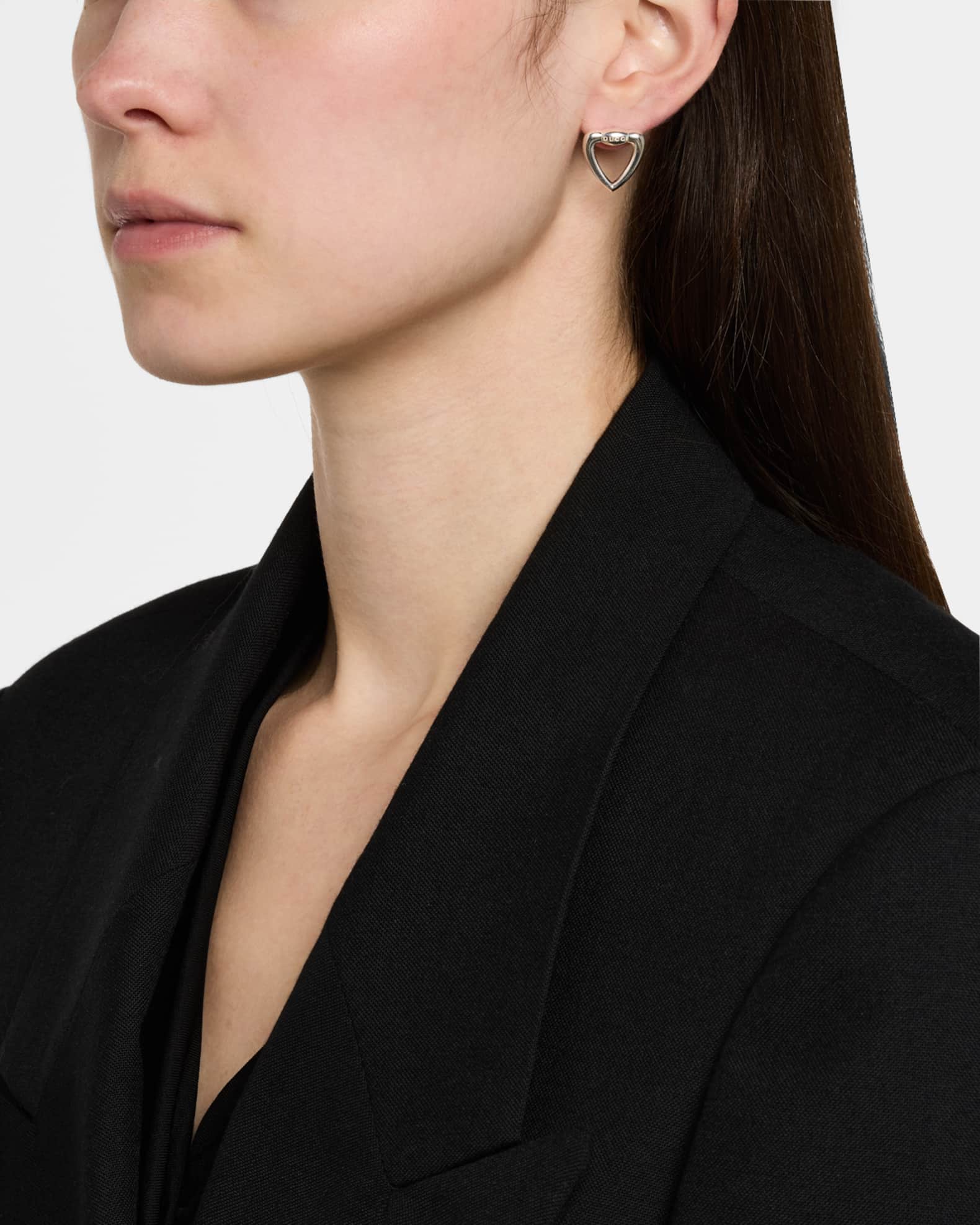 Gucci Heart Stud Earrings 1