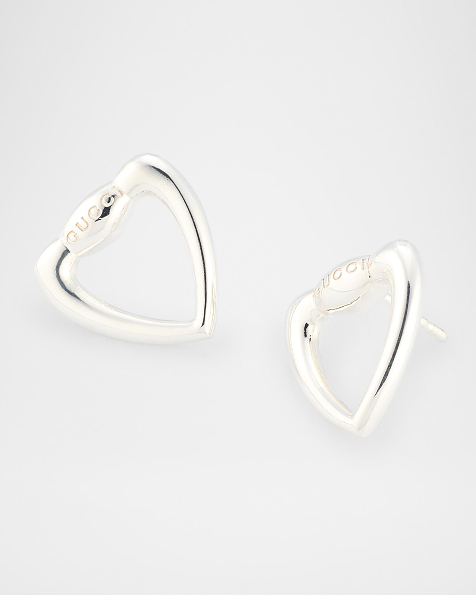 アクセサリー GUCCI Heart Stud Earrings Gucci Gucci Heart Stud Earrings | Neiman Marcus