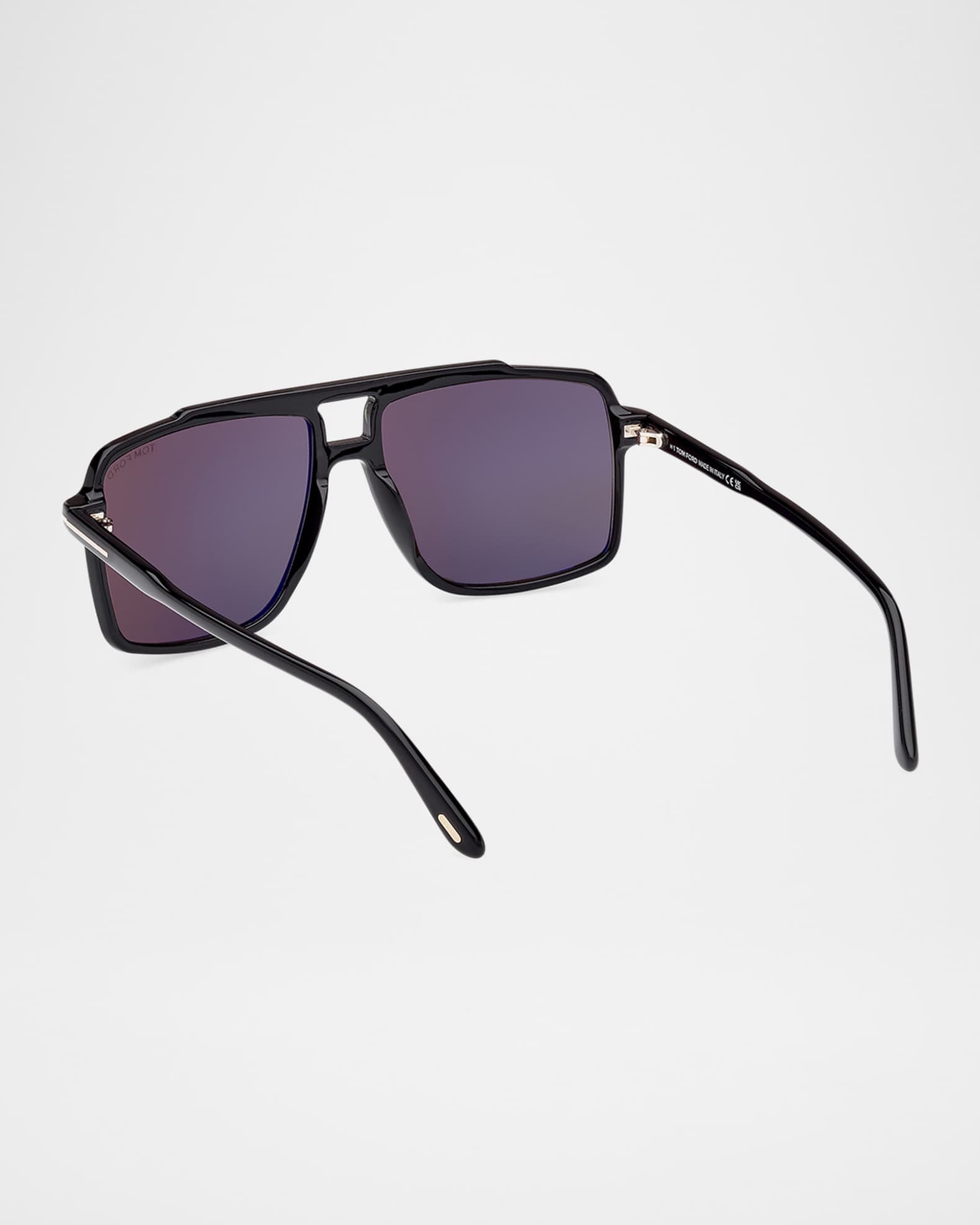Men's Kemp Acetate Rectangle Sunglasses 1