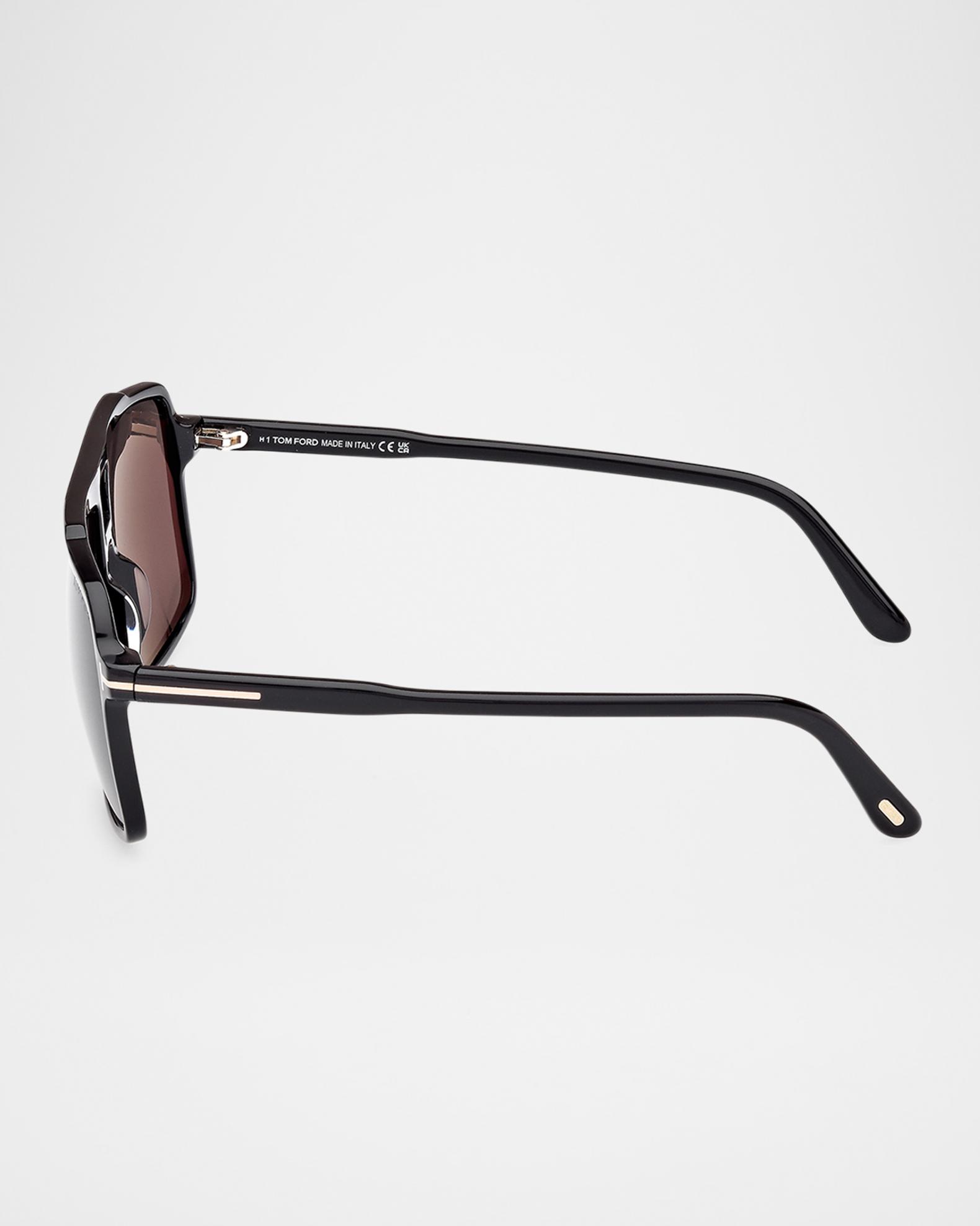 TOM FORD Men's Kemp Acetate Square Sunglasses | Neiman Marcus