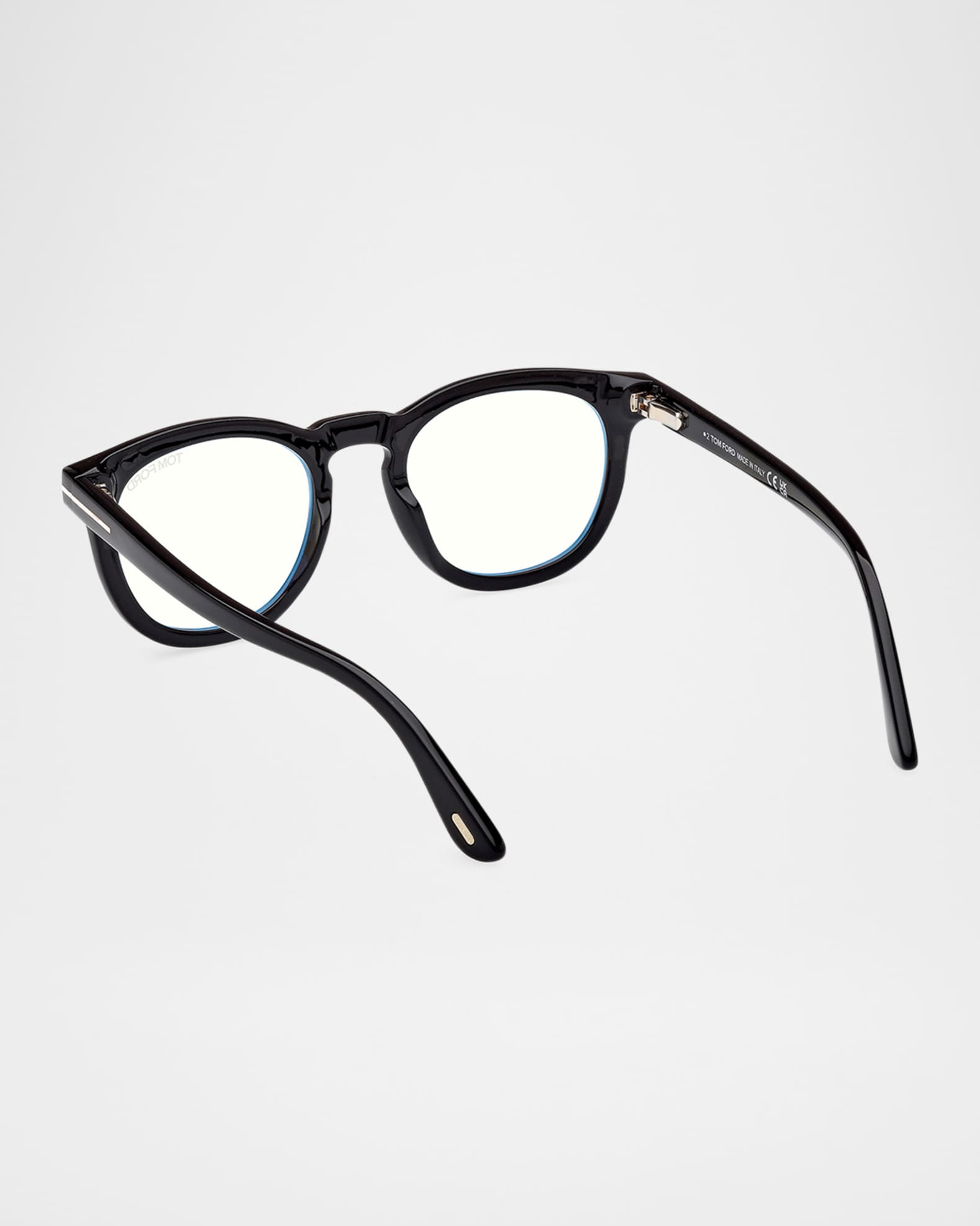 TOM FORD Men's FT5993-BM Round Blue-Block Optical Frames