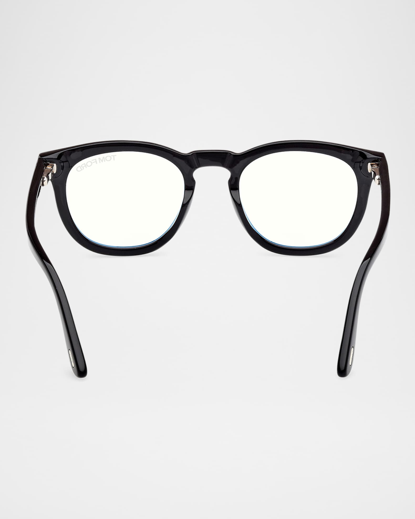 TOM FORD Men's FT5993-BM Round Blue-Block Optical Frames with
