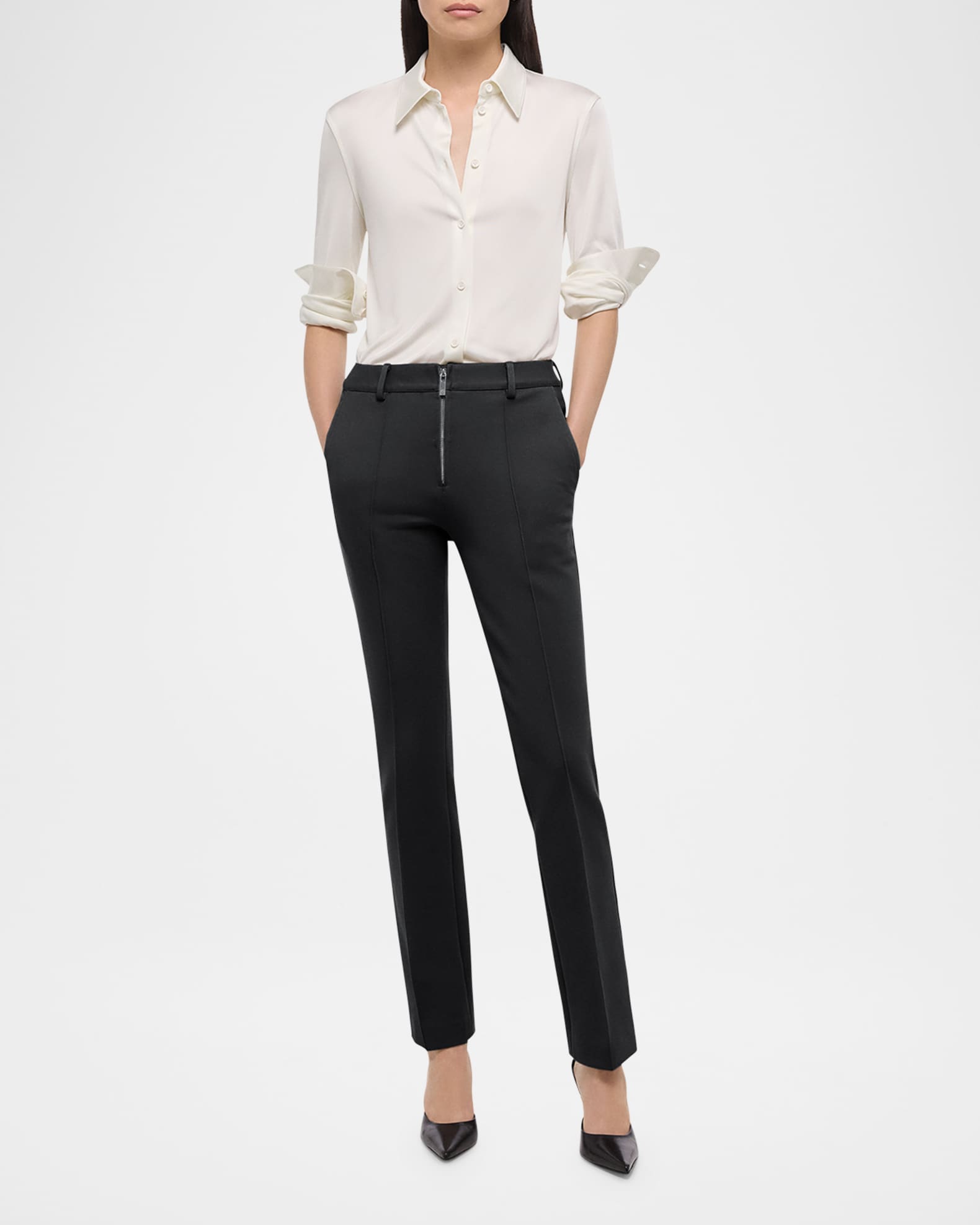 Straight Slim Pants 1