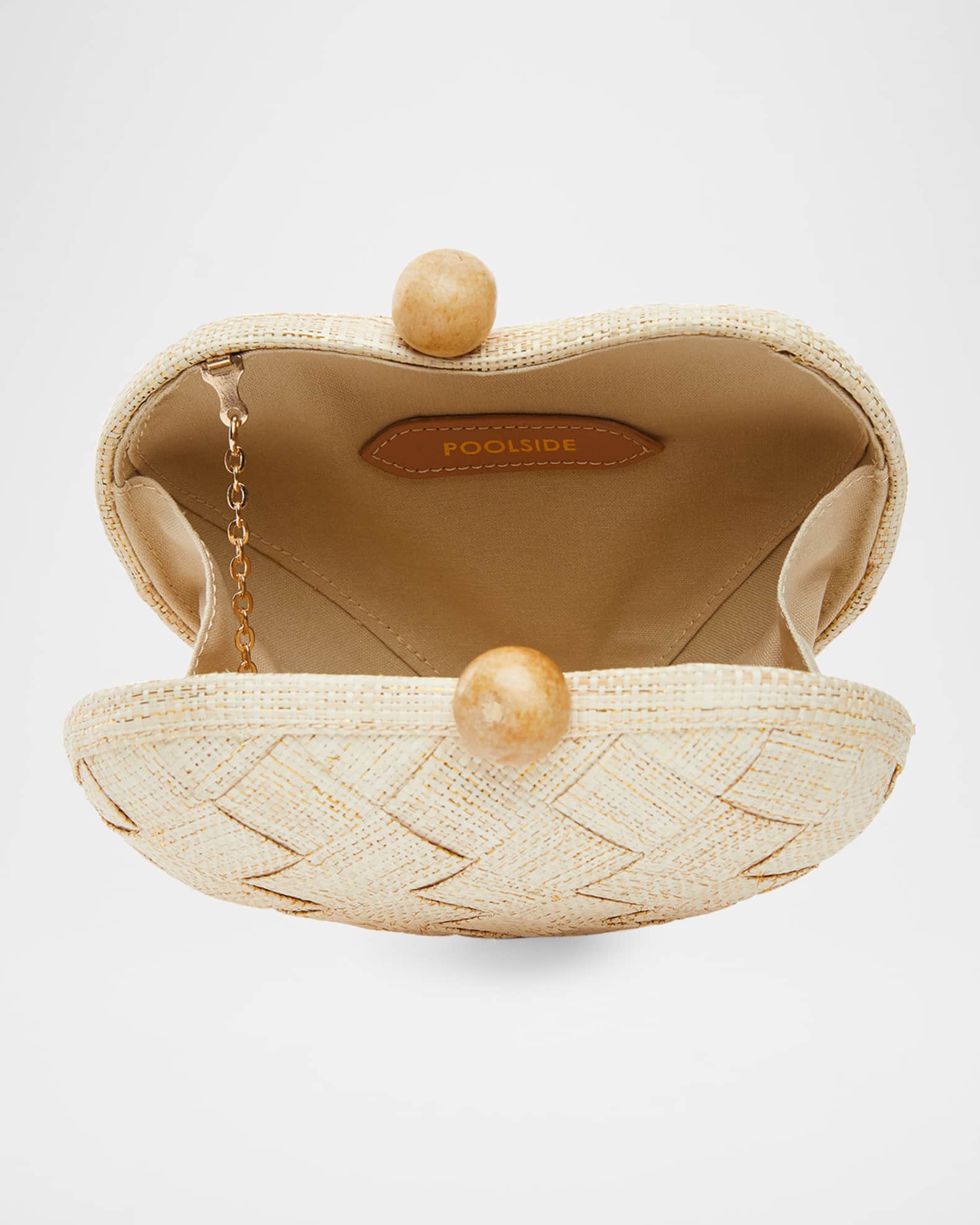 POOLSIDE The di Mezzo Heart Clutch Bag Neiman Marcus