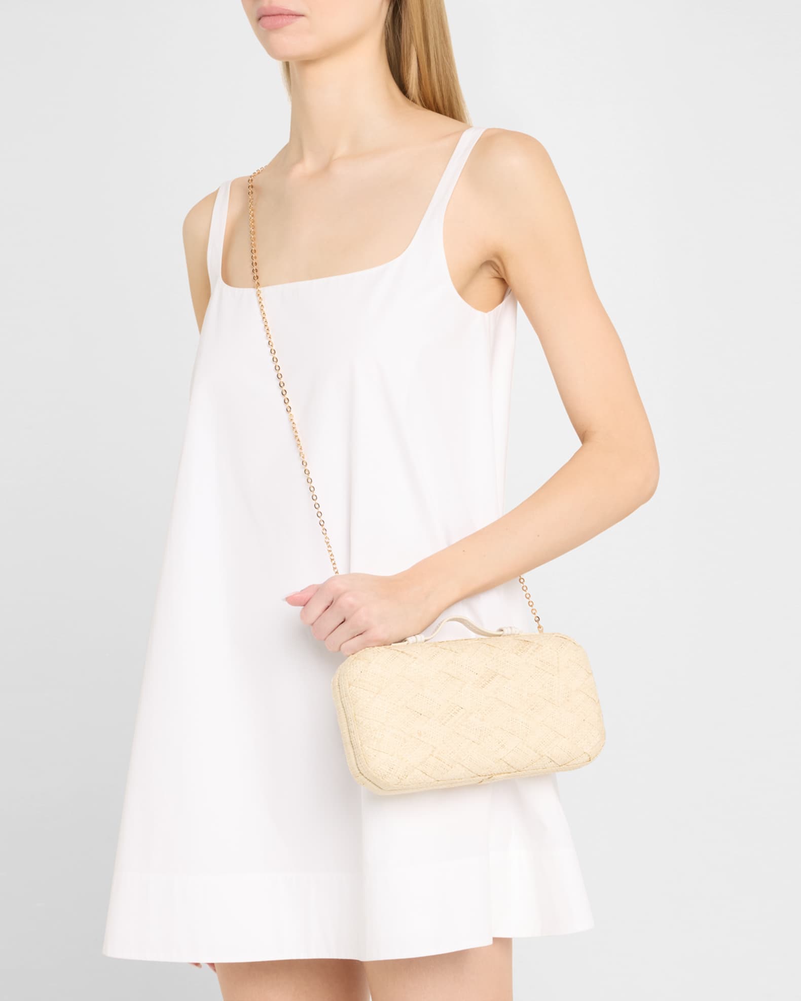 The East-West Straw Clutch Bag - Thumbnail 2