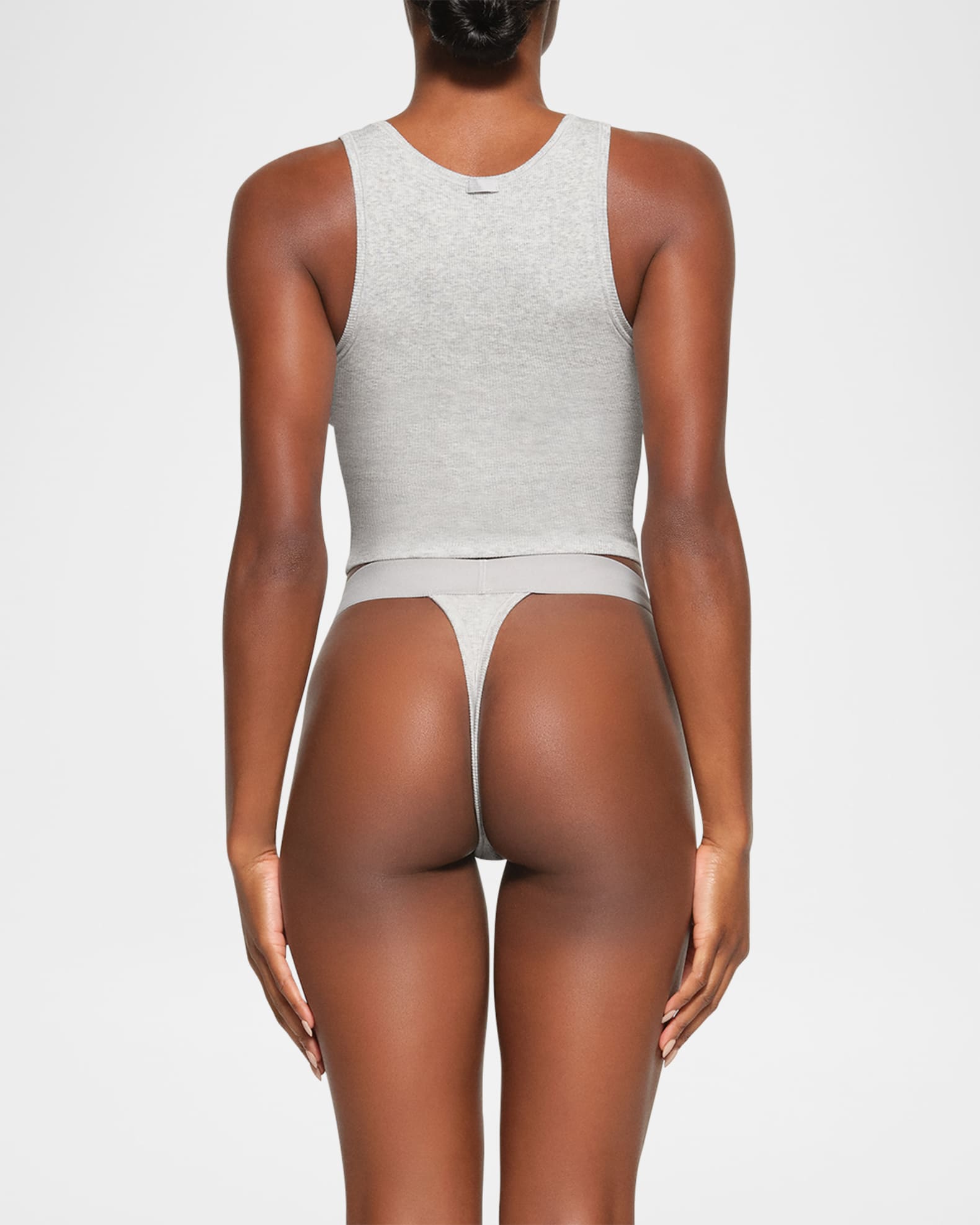SKIMS Cotton Rib Cropped Tank | Neiman Marcus