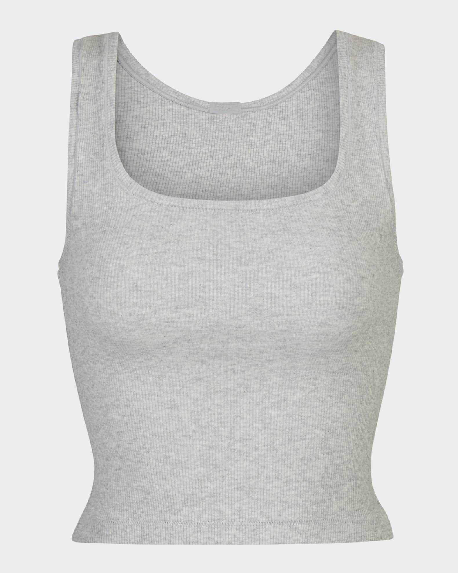 Cotton Rib Cropped Tank 0