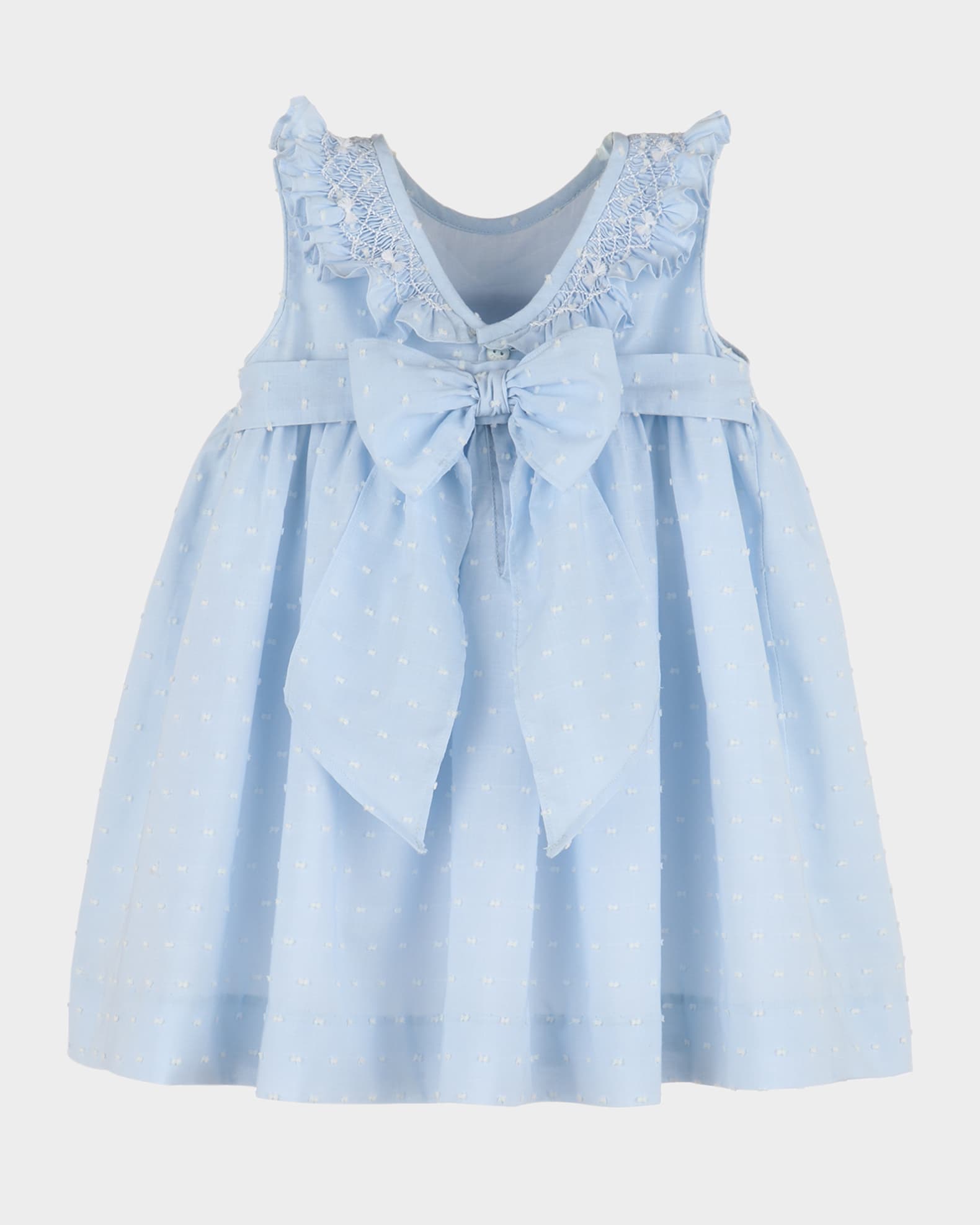 Girl's Swiss Dot Embroidered Dress, Size 4T-3 1