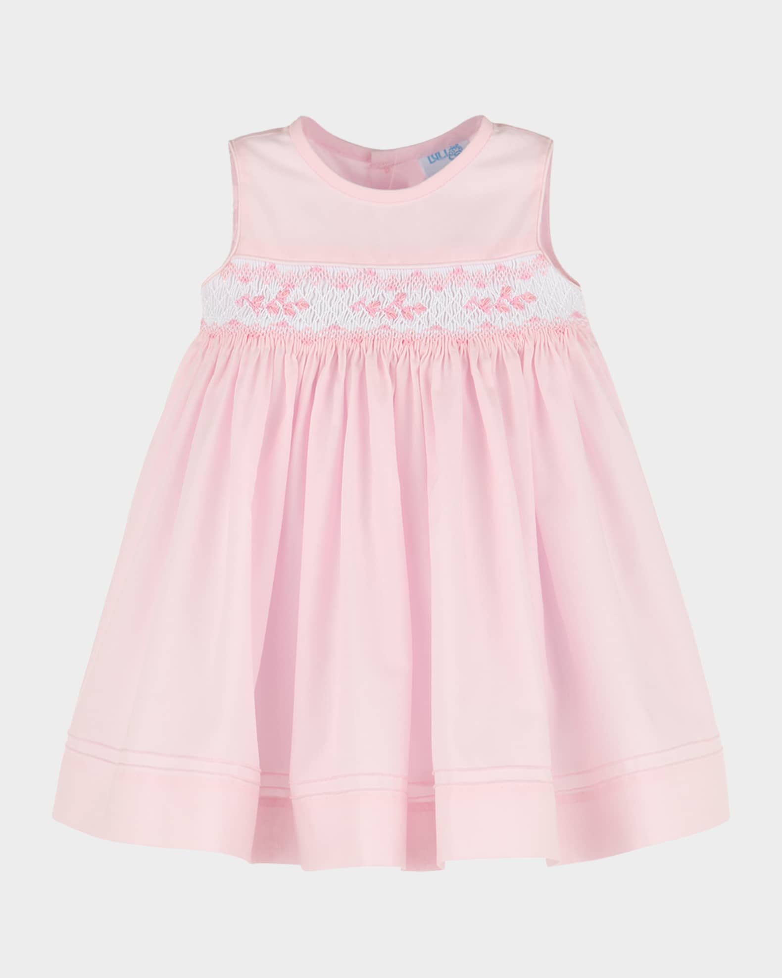 Girl's Smocked A-Line Dress, Size 6M-24M 0