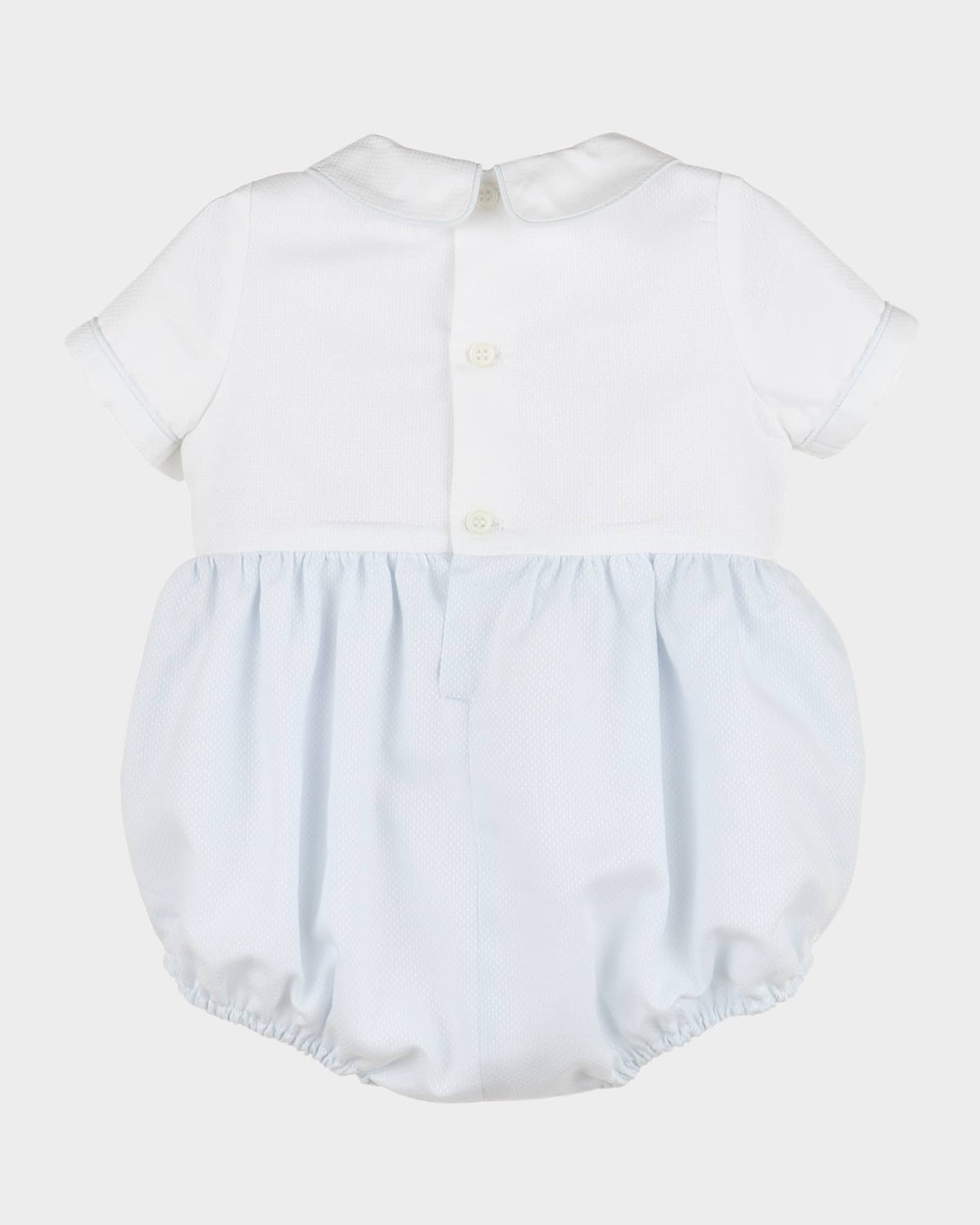 Boy's Smocked Bubble Romper, Size Newborn-9M 1