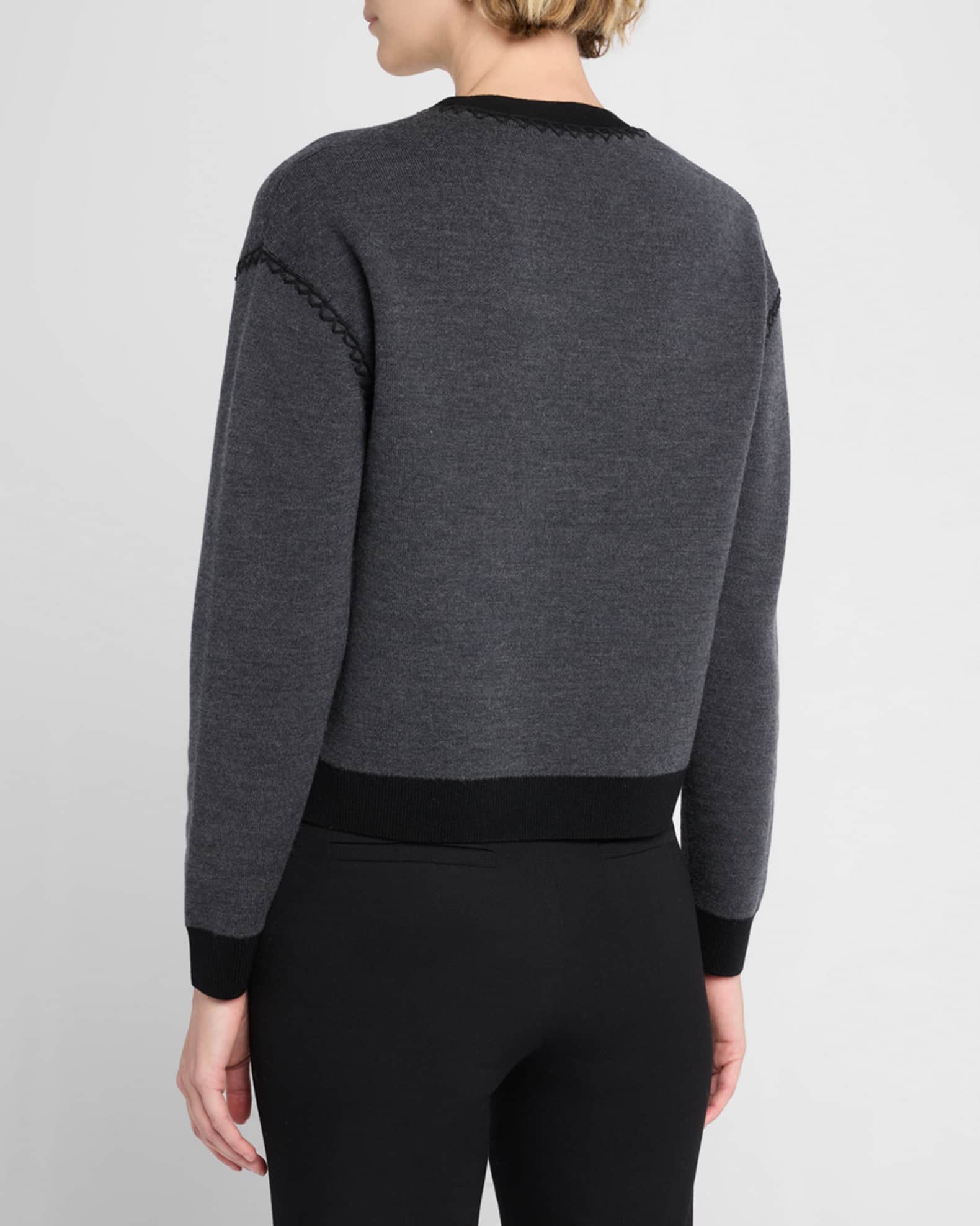 Theory Blanket Stitch Cardigan | Neiman Marcus