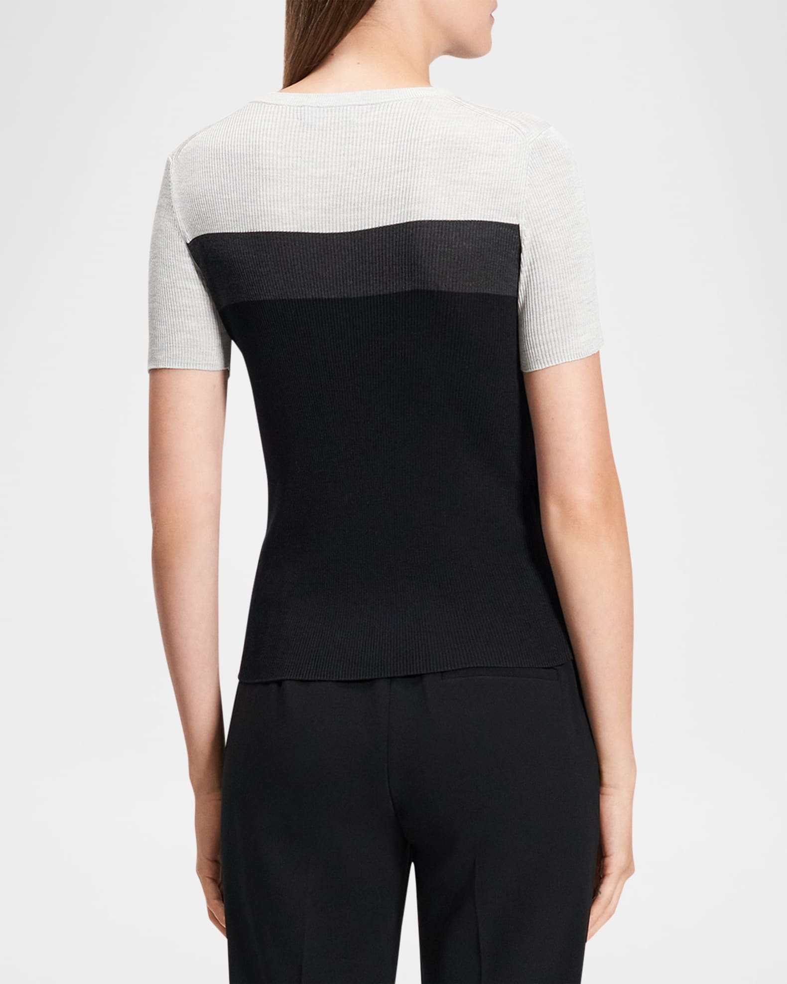 Washable Silk Basic Tee 1