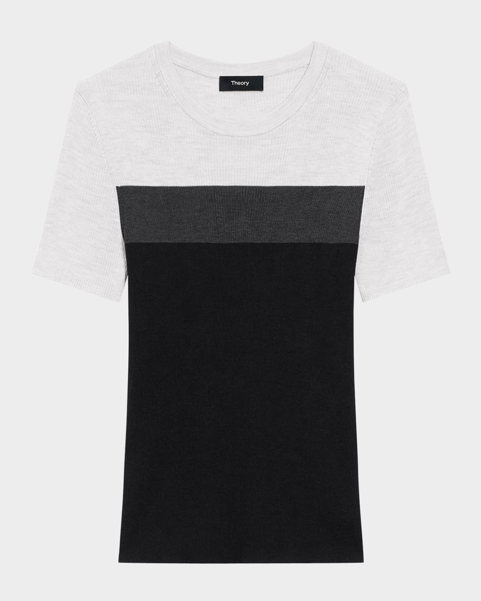 Washable Silk Basic Tee 0