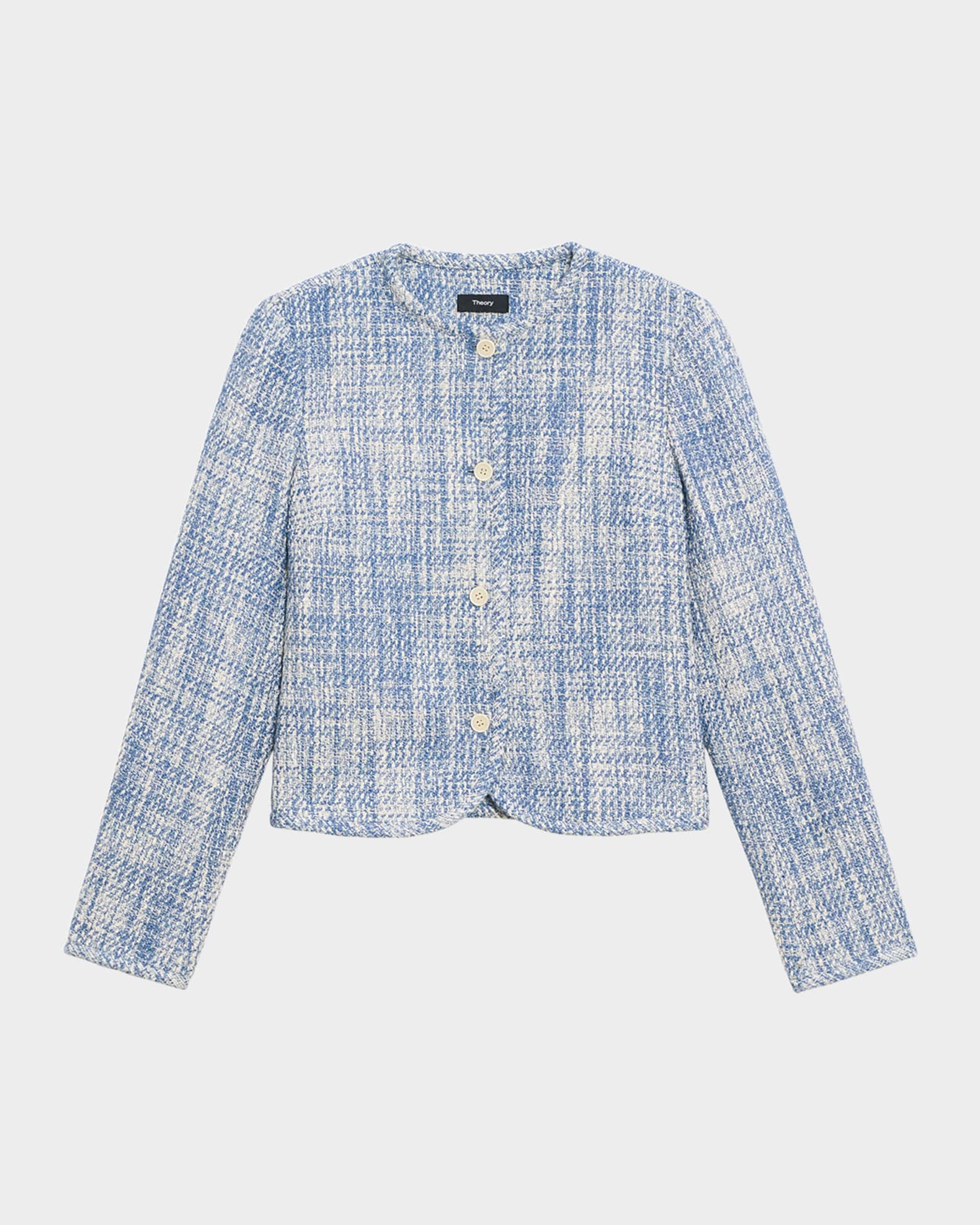 Theory Clean Tweed Jacket | Neiman Marcus