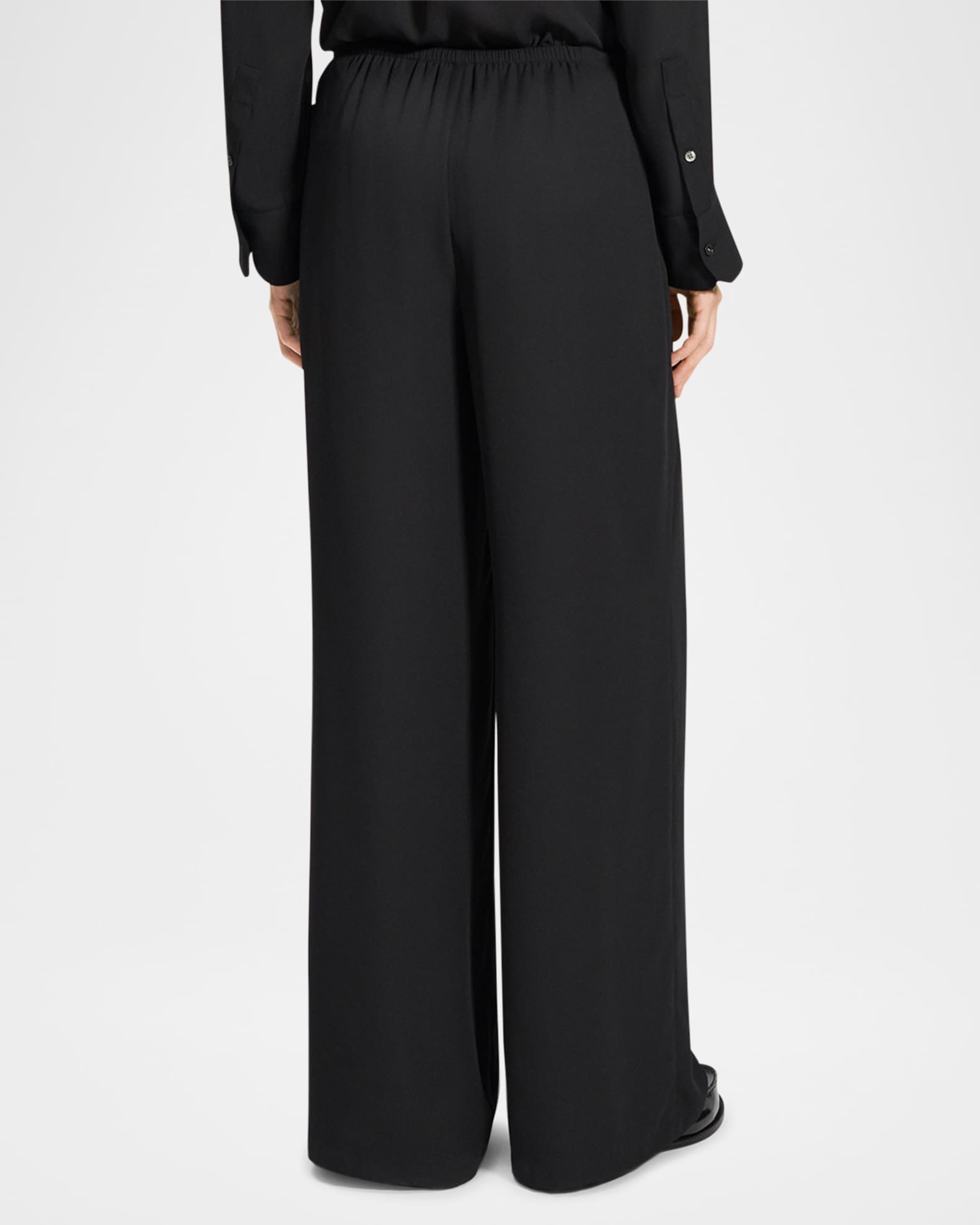 Theory Drawstring Pull On Pants Neiman Marcus
