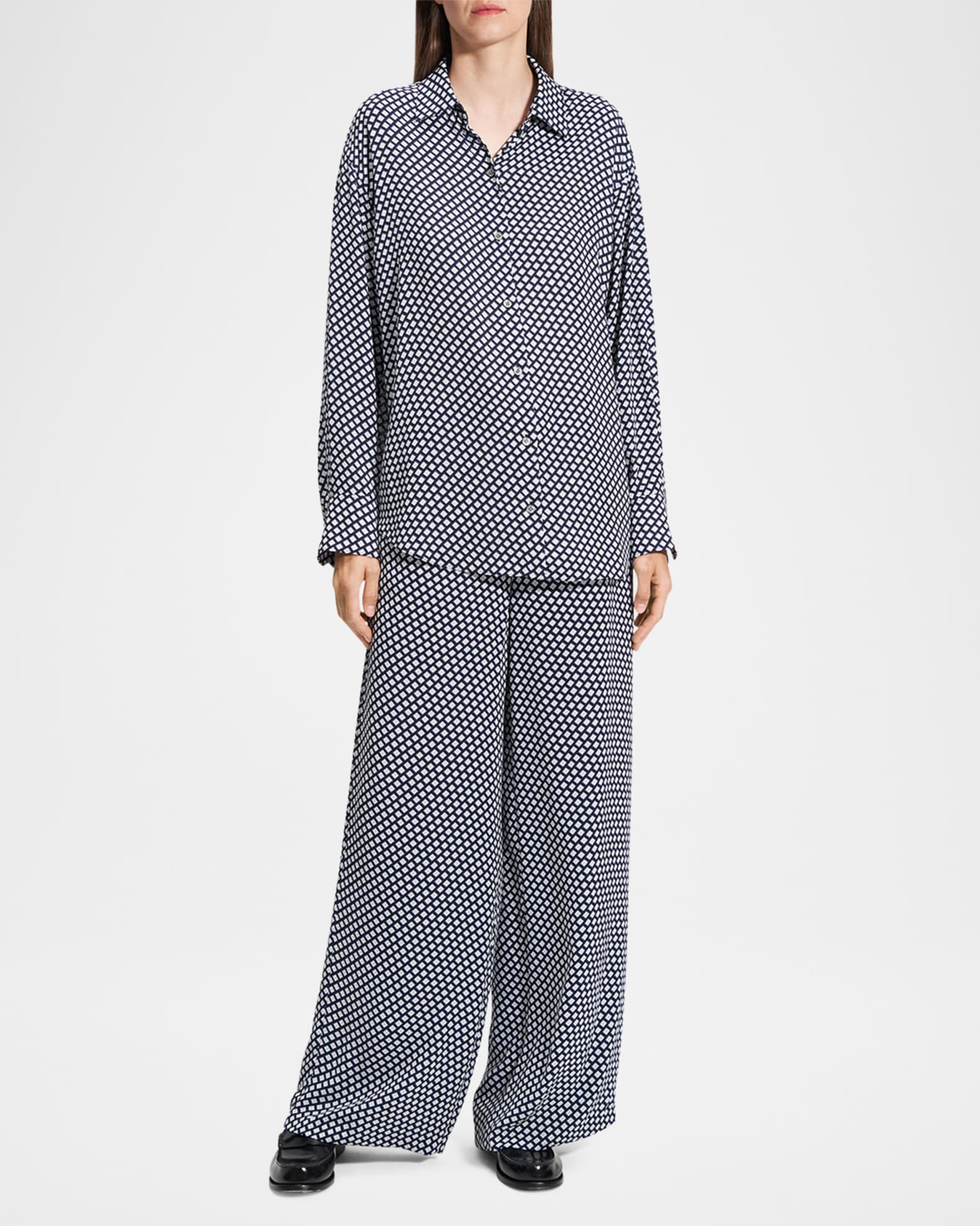Geometric Boyfriend Shirt 1