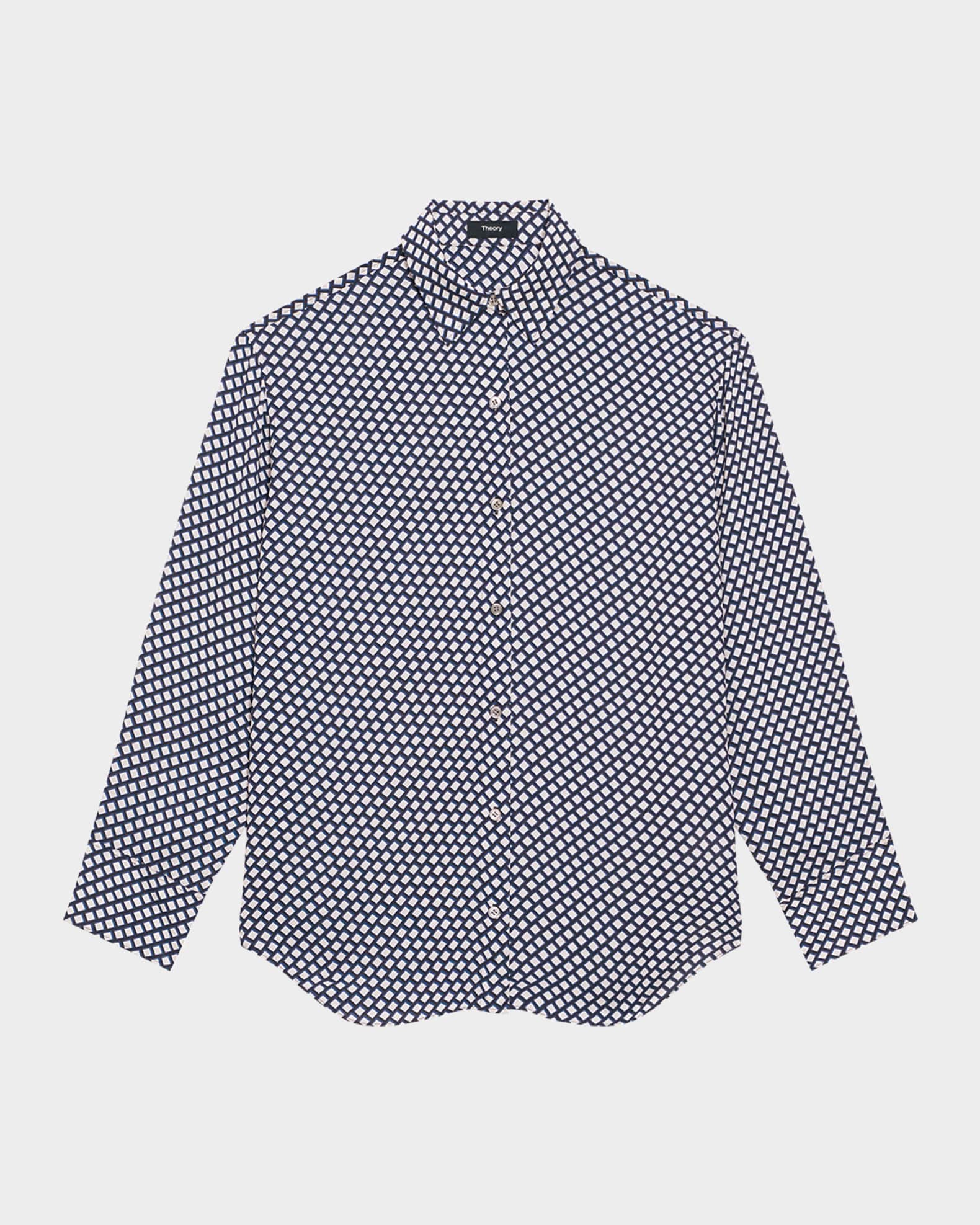 Geometric Boyfriend Shirt 0