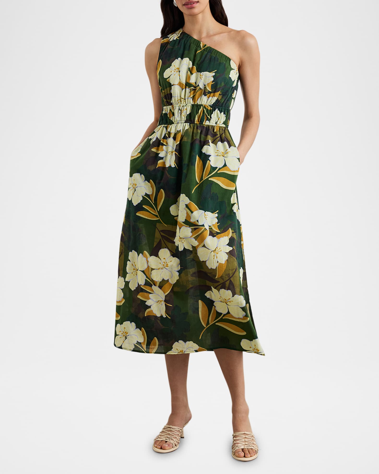 Selani Asymmetric Midi Dress 1