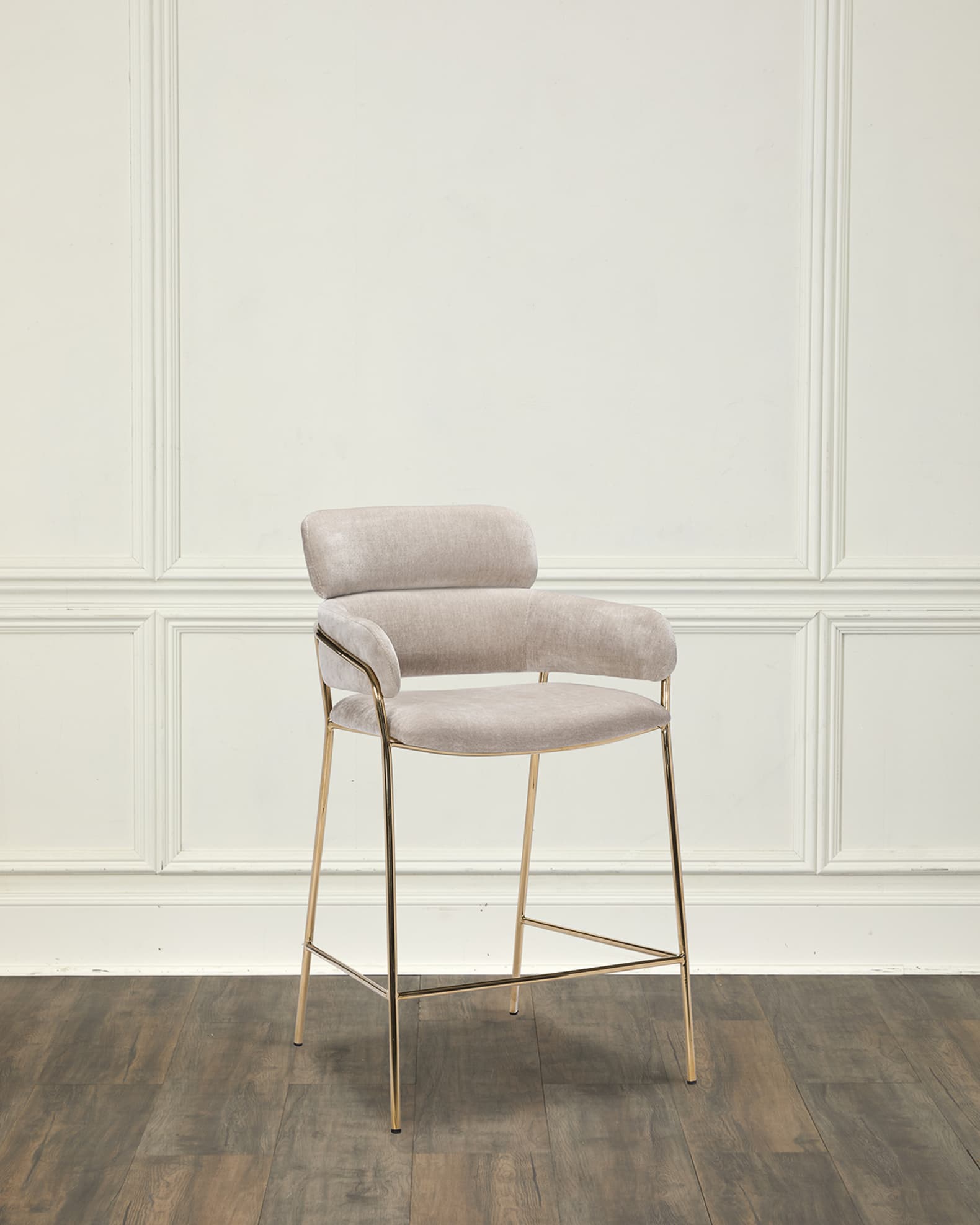 Marino 27" Chenille Counter Stool 0