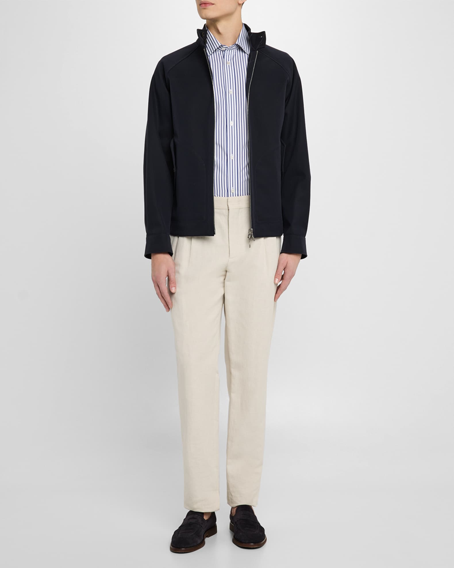Men's Harrington Reversible Cotton Full-Zip Jacket 1