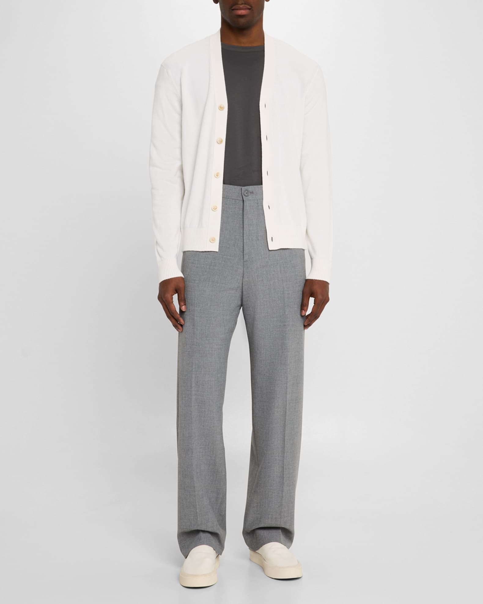 Men's Cotton and Cashmere Cardigan 1