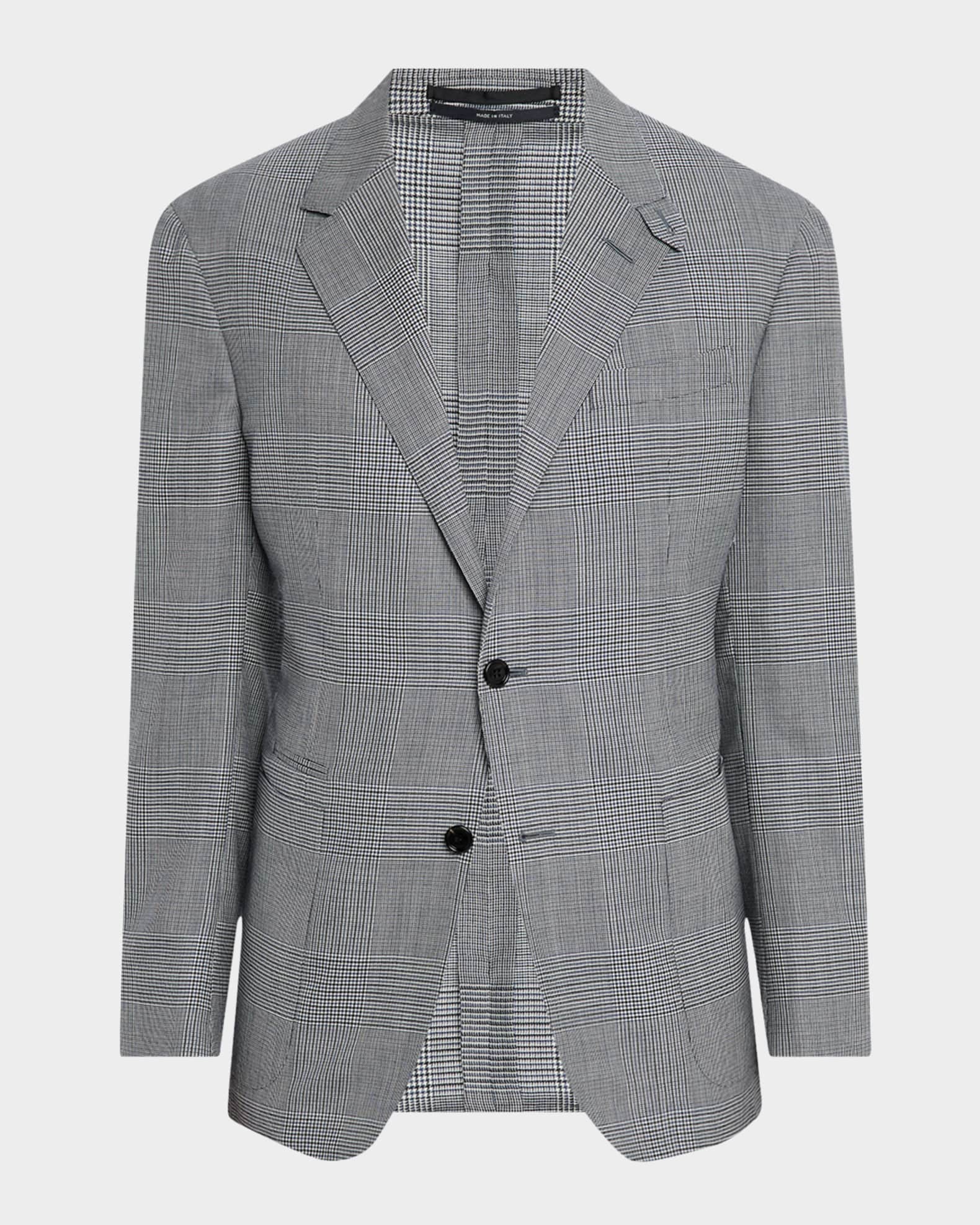 Men's Merino Wool Glen Plaid Cavendish Sport Coat 0