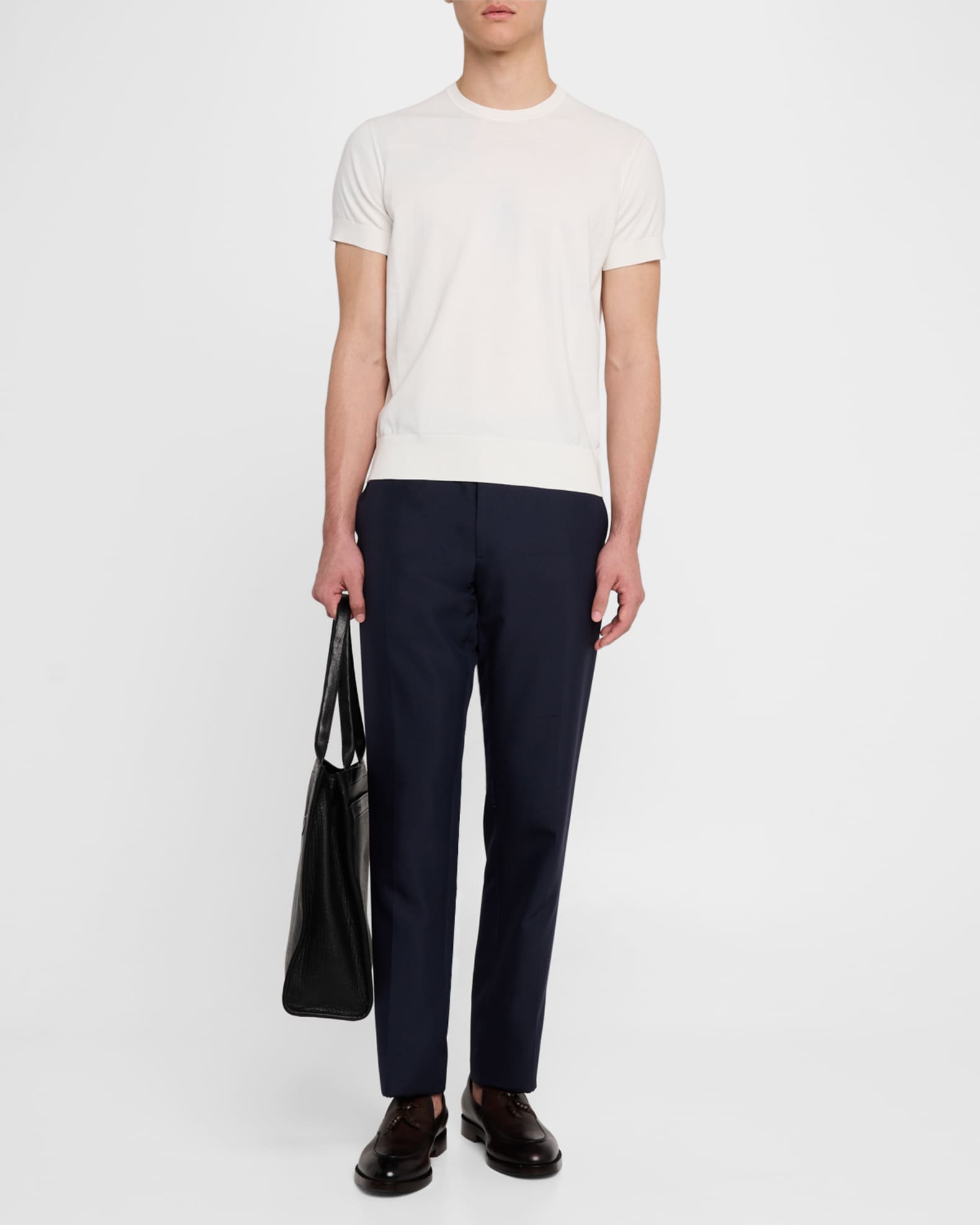 Men's Sea Island Cotton Crewneck T-Shirt 1