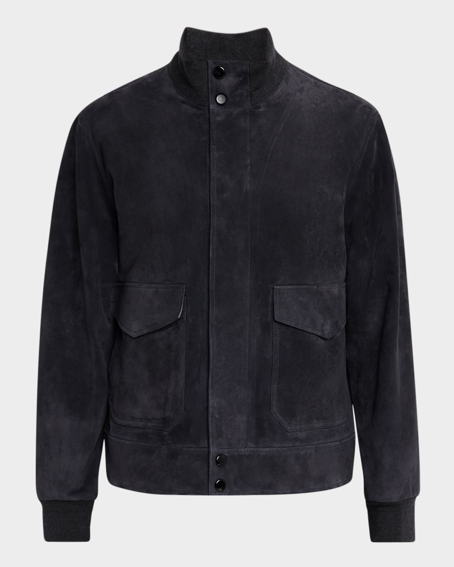 Men's Harrington Suede Blouson Jacket 0