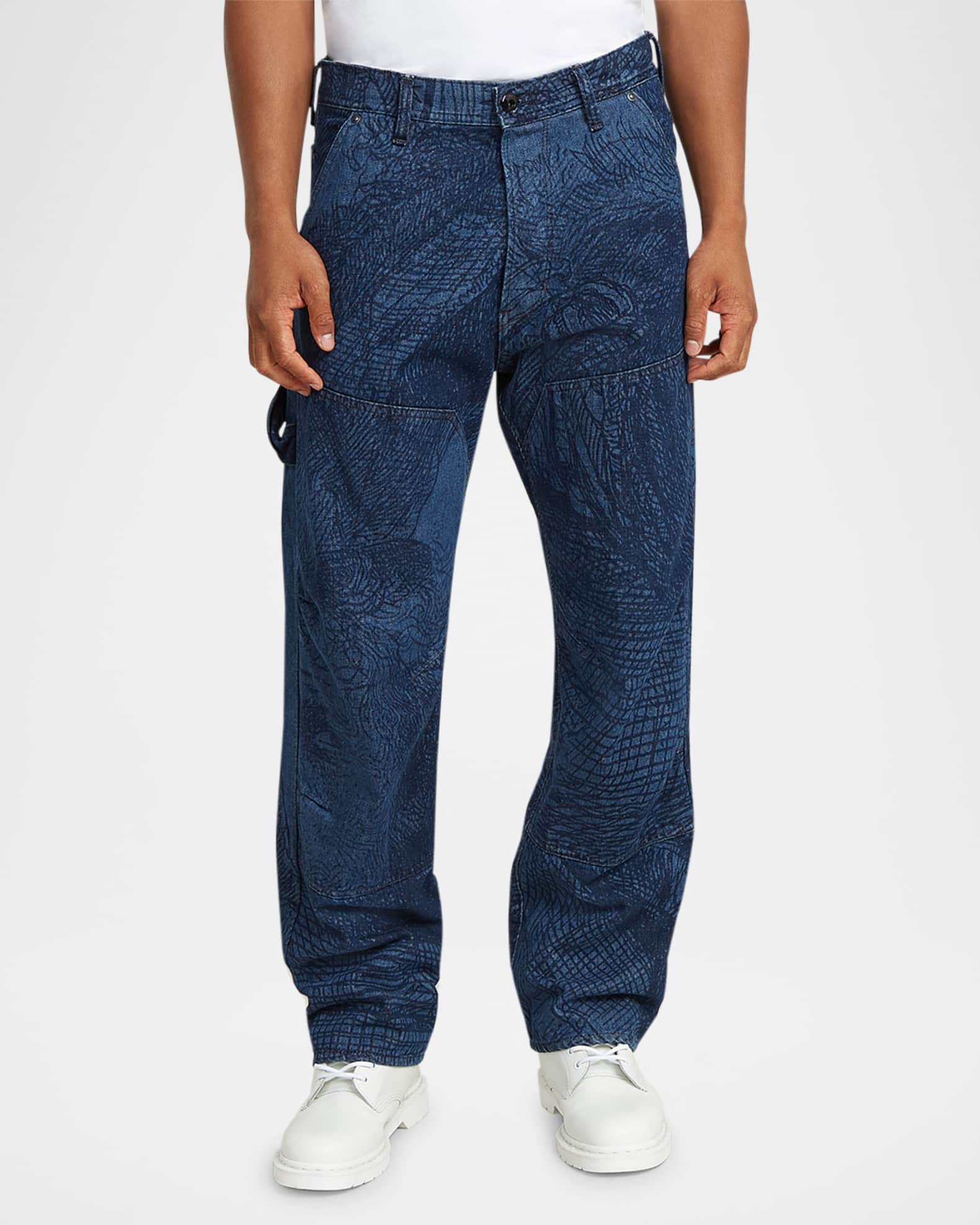 【利益還元祭】開催中！今年最後の大セール G-STAR RAW Men's 3D Loose Carpenter Pants | Neiman Marcus パンツ