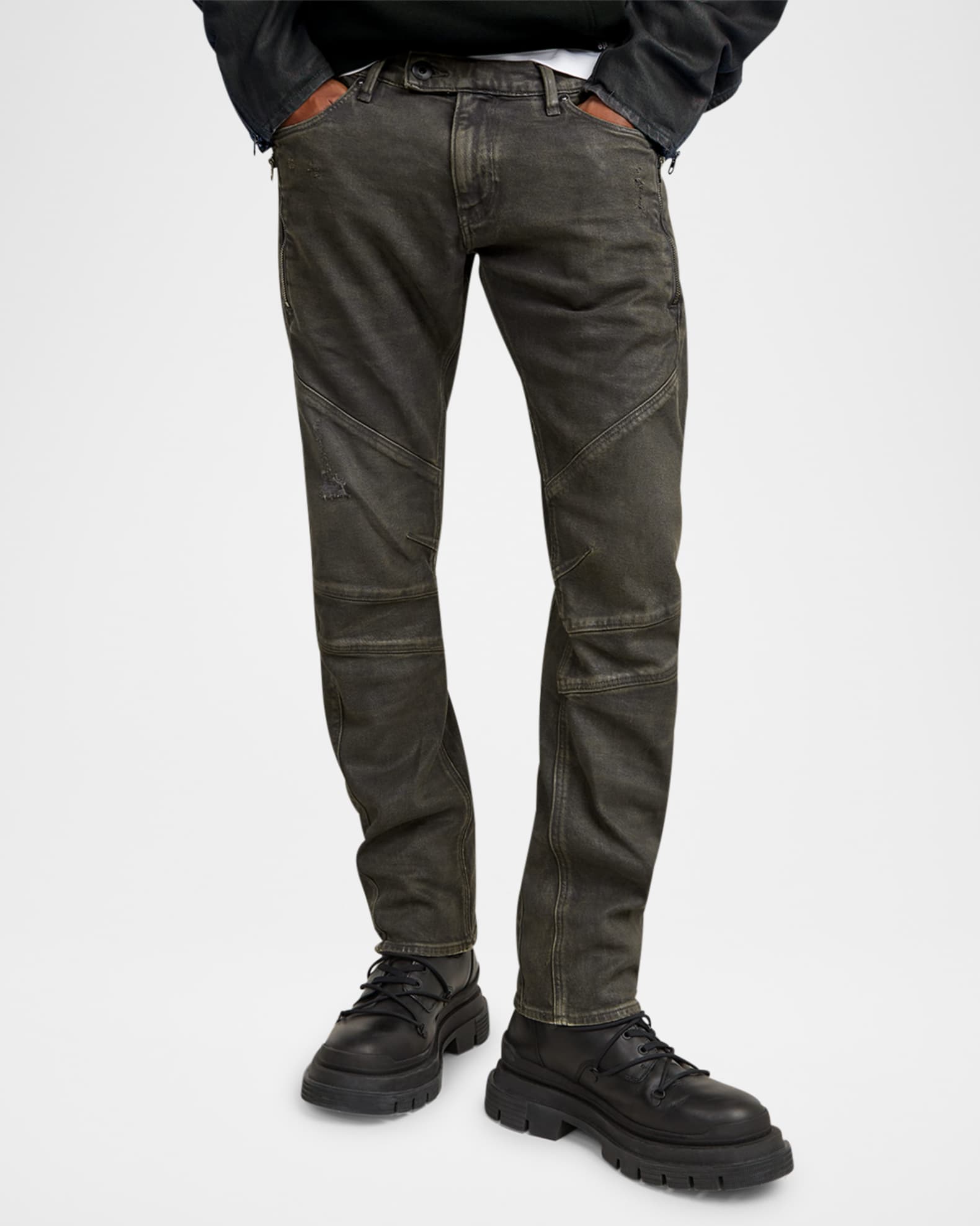 G-STAR RAW Men's Moto Cross 3D Zip Slim Jeans | Neiman Marcus