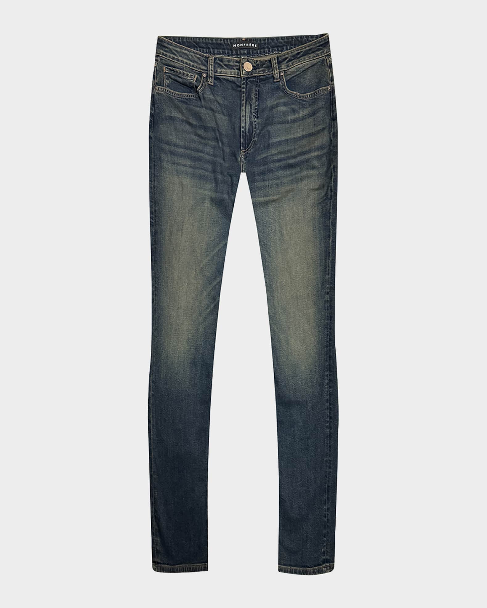 Men's Greyson Faded Dark-Wash Skinny Jeans 0