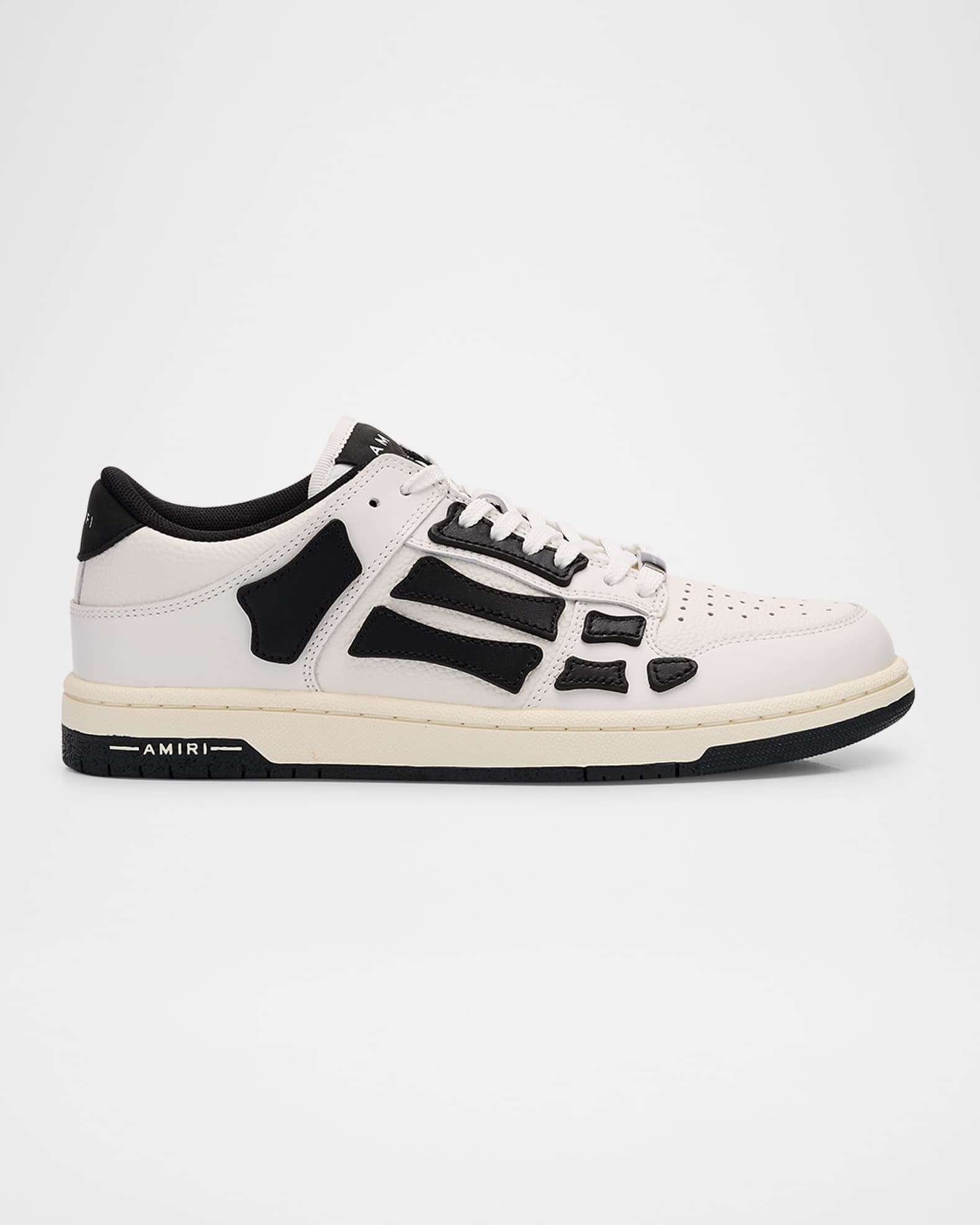 Amiri Skeleton Low-Top Leather Sneakers | Neiman Marcus
