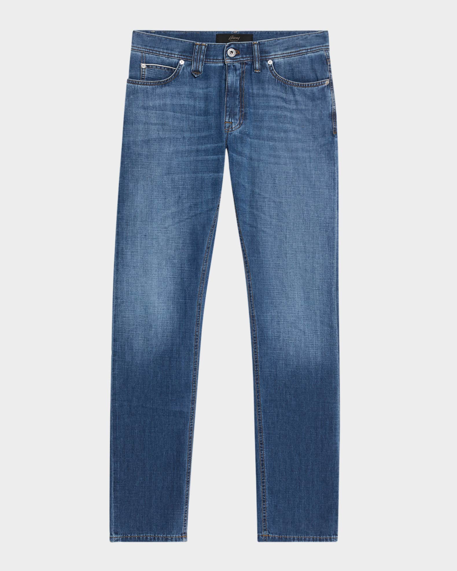 Men's Light-Wash Denim Jeans 0