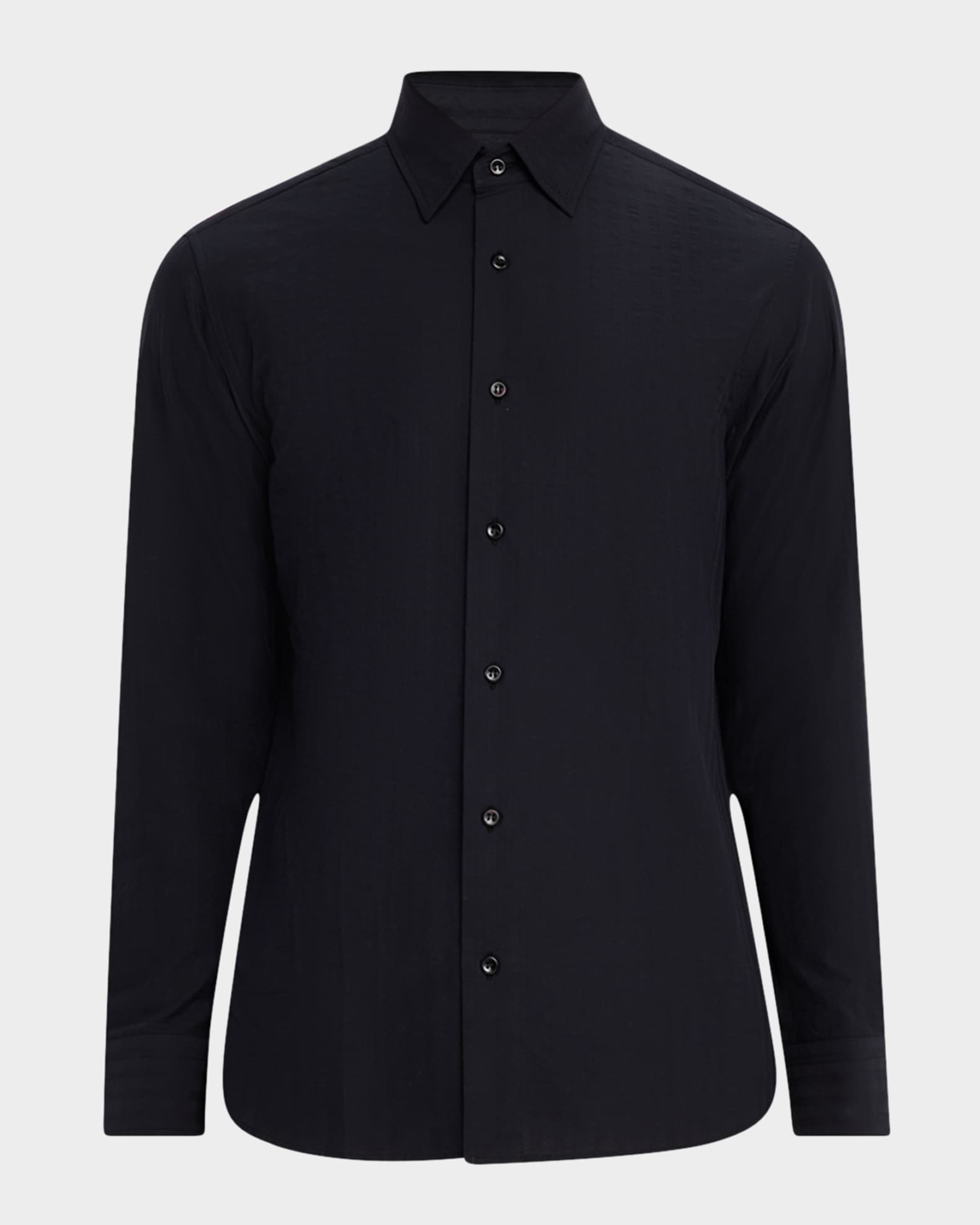 Men's Cotton Tonal Stripe Sport Shirt 0