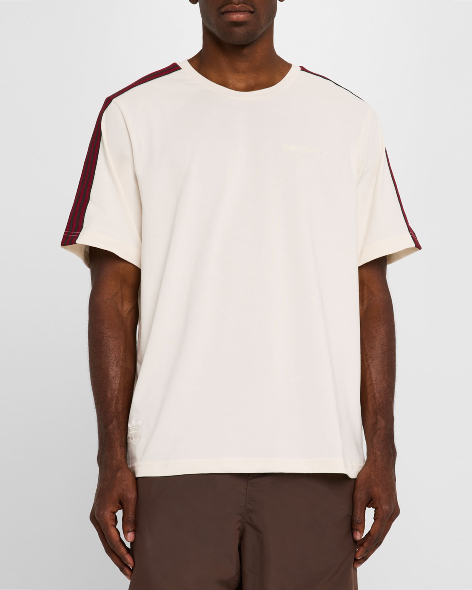 Adidas Originals x Wales Bonner Men s Taped T Shirt CWHITE