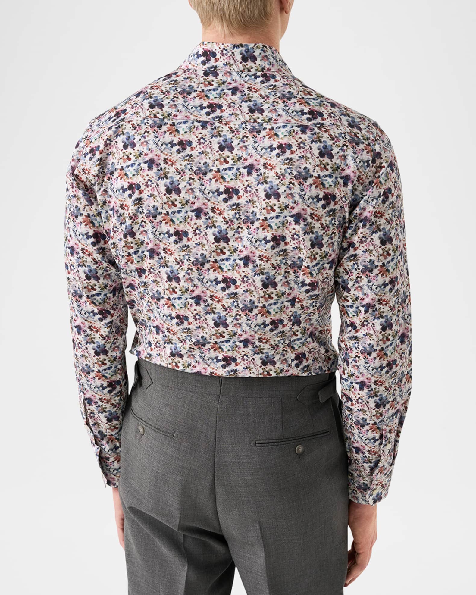 Eton Men's Slim-Fit Cotton Floral Sport Shirt | Neiman Marcus
