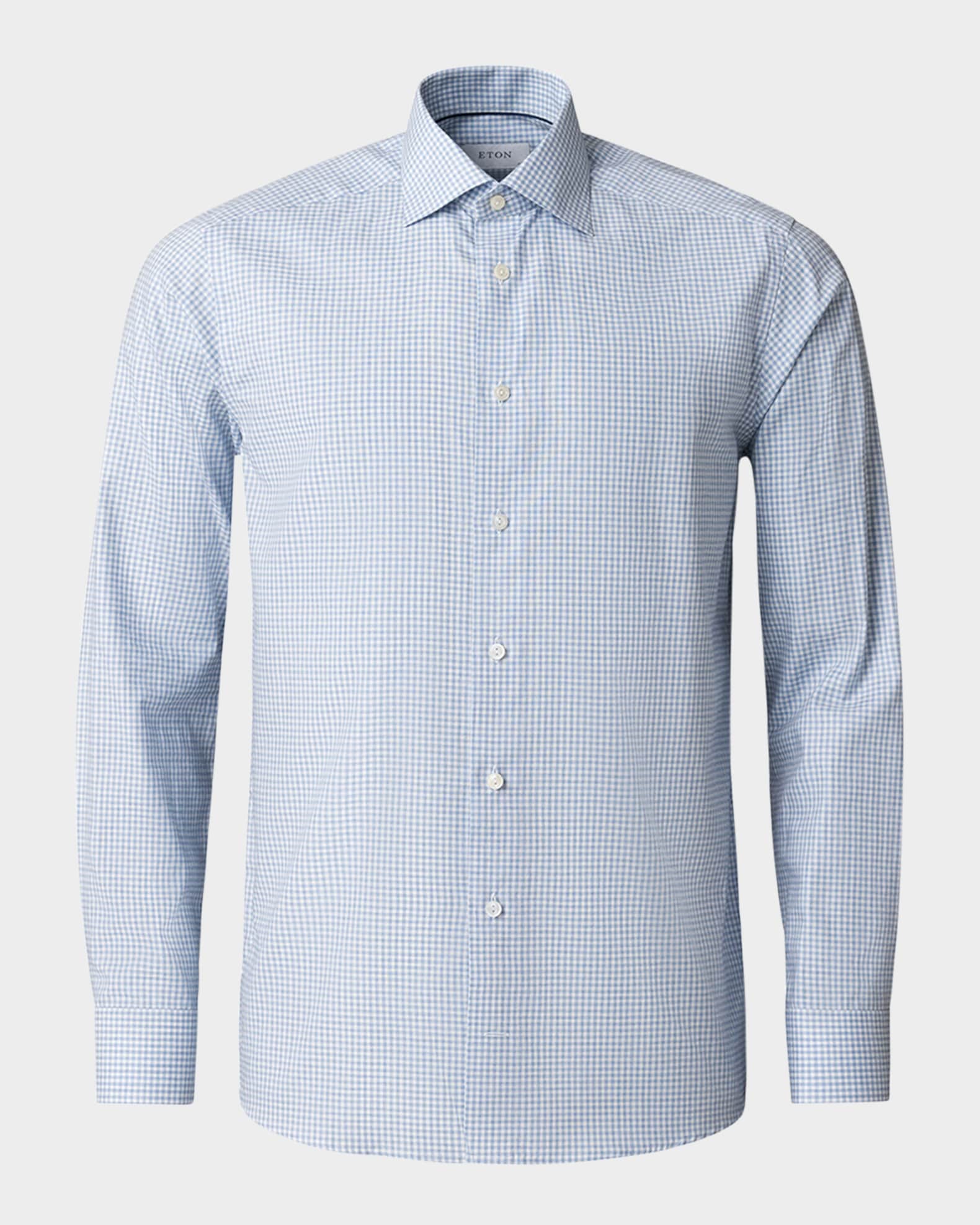 Men's Contemporary Fit Grid Check Sport Shirt 0