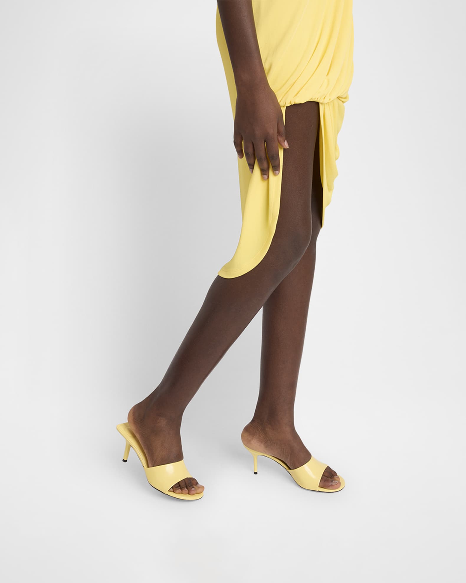 Jacquemus Les Mules Cubisto Leather Sandals | Neiman Marcus
