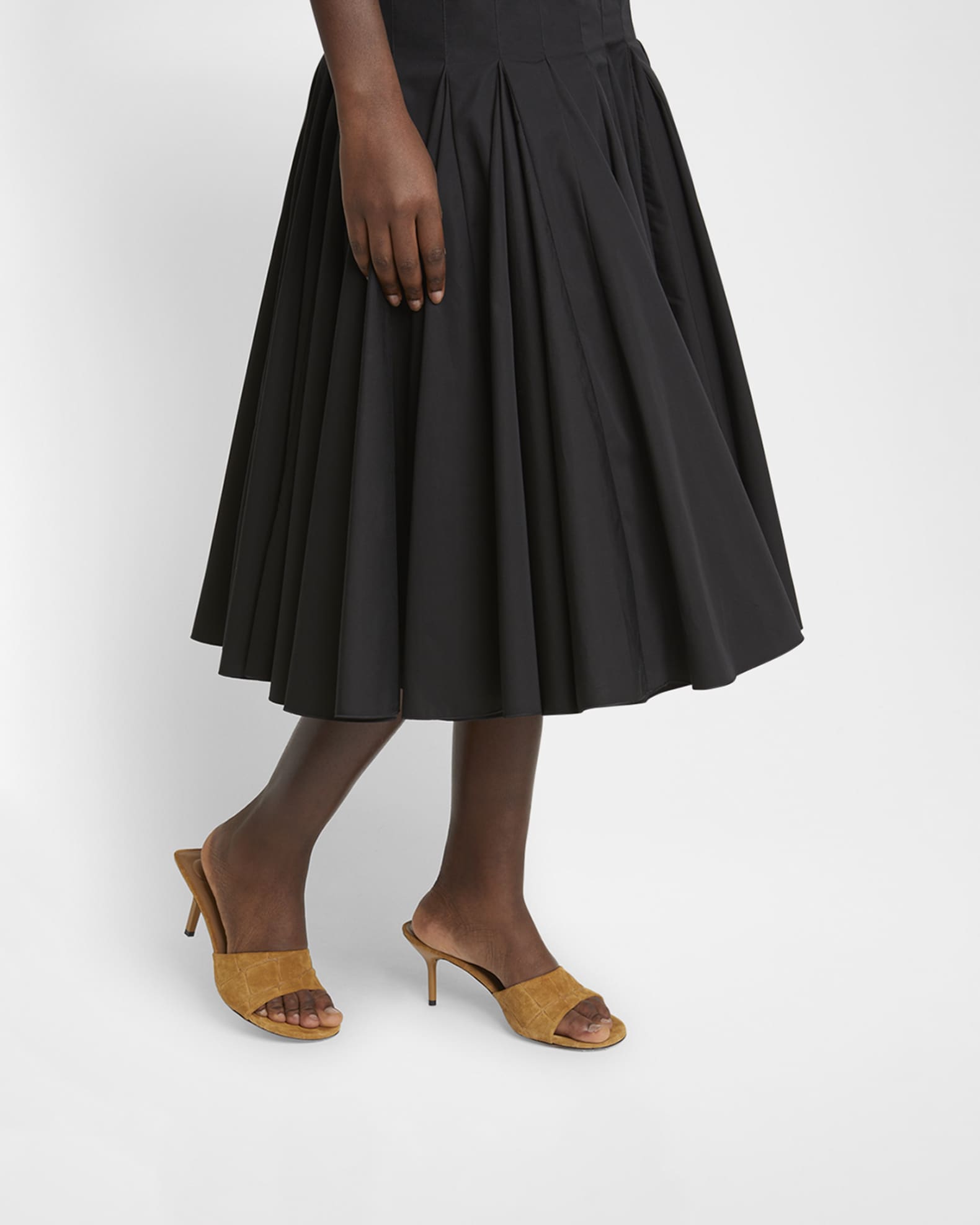 Les Mules Cubisto Leather Slide Sandals 1