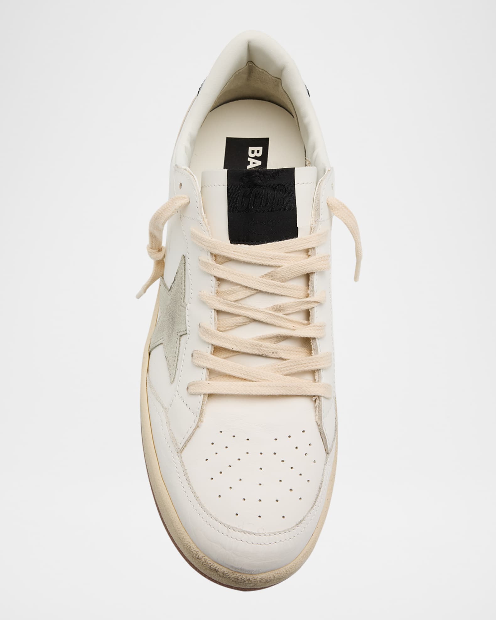 Golden Goose Men's Ballstar 2 Leather Low-Top Sneakers