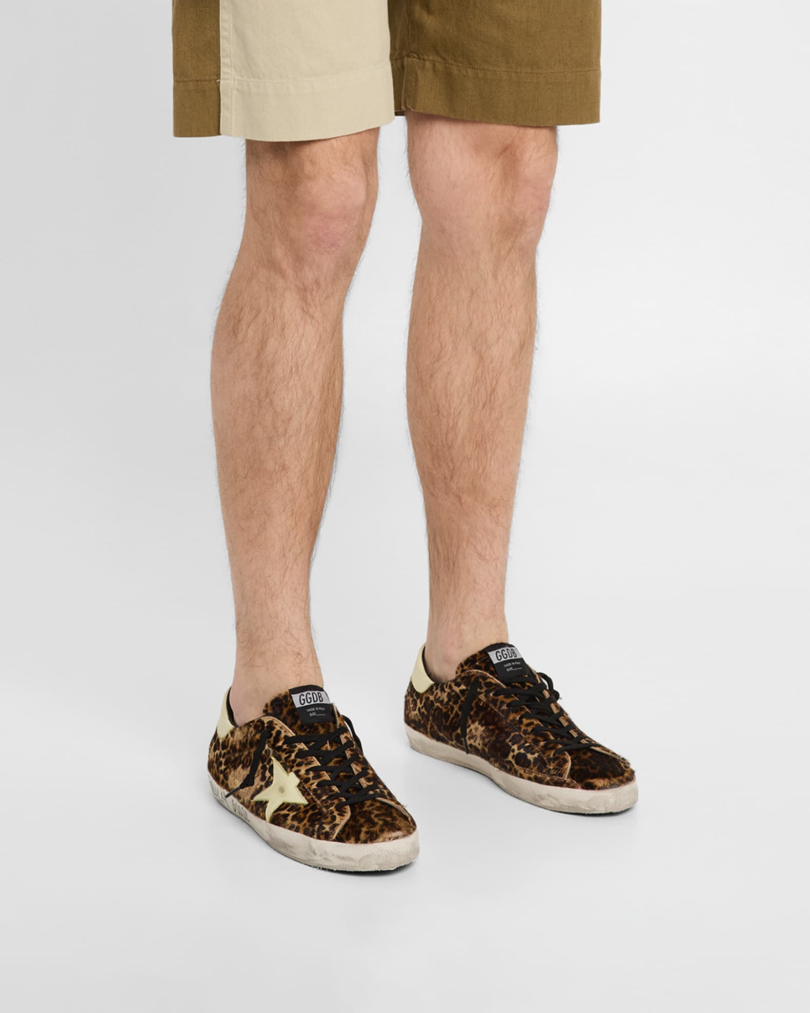 Men's Super-Star Leopard-Print Low-Top Sneakers 1