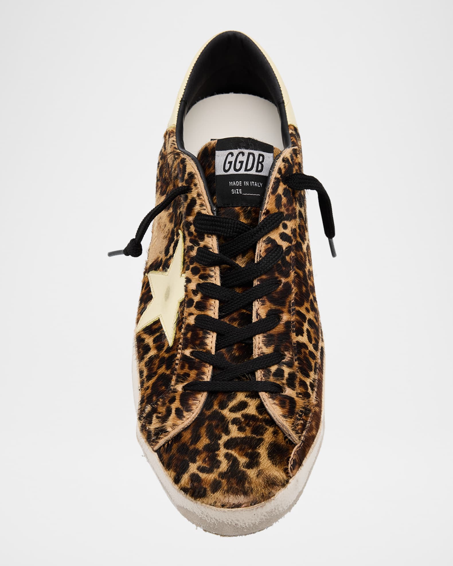Golden Goose Men's Super-Star Leopard-Print Low-Top Sneakers