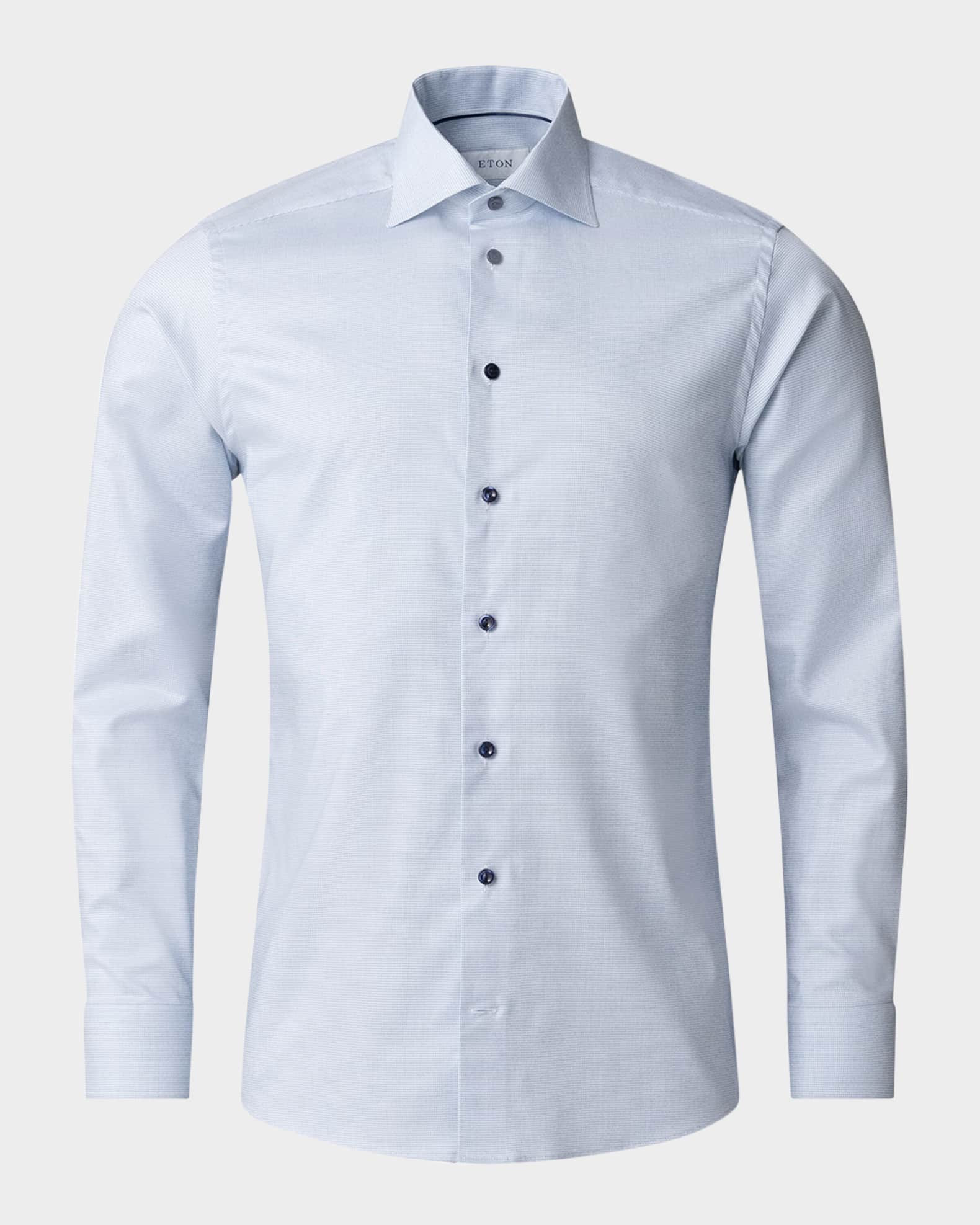 Men's Contemporary Fit Cotton-Lyocell Sport Shirt 0