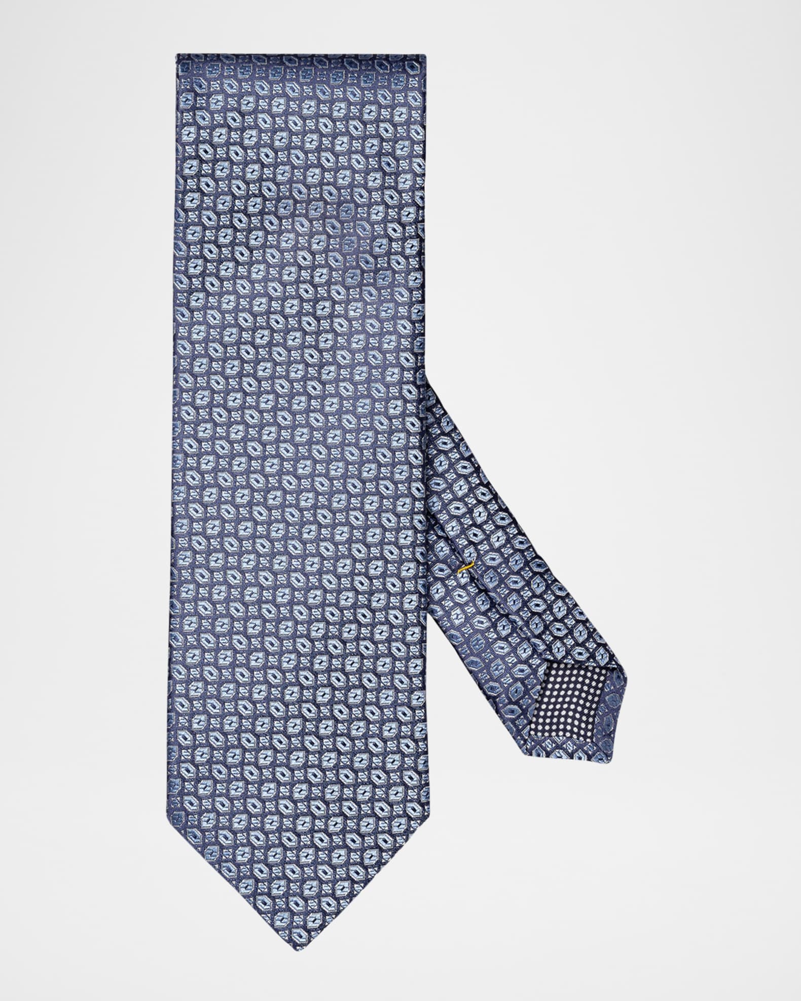 Men's Geometric Woven Silk Tie 0