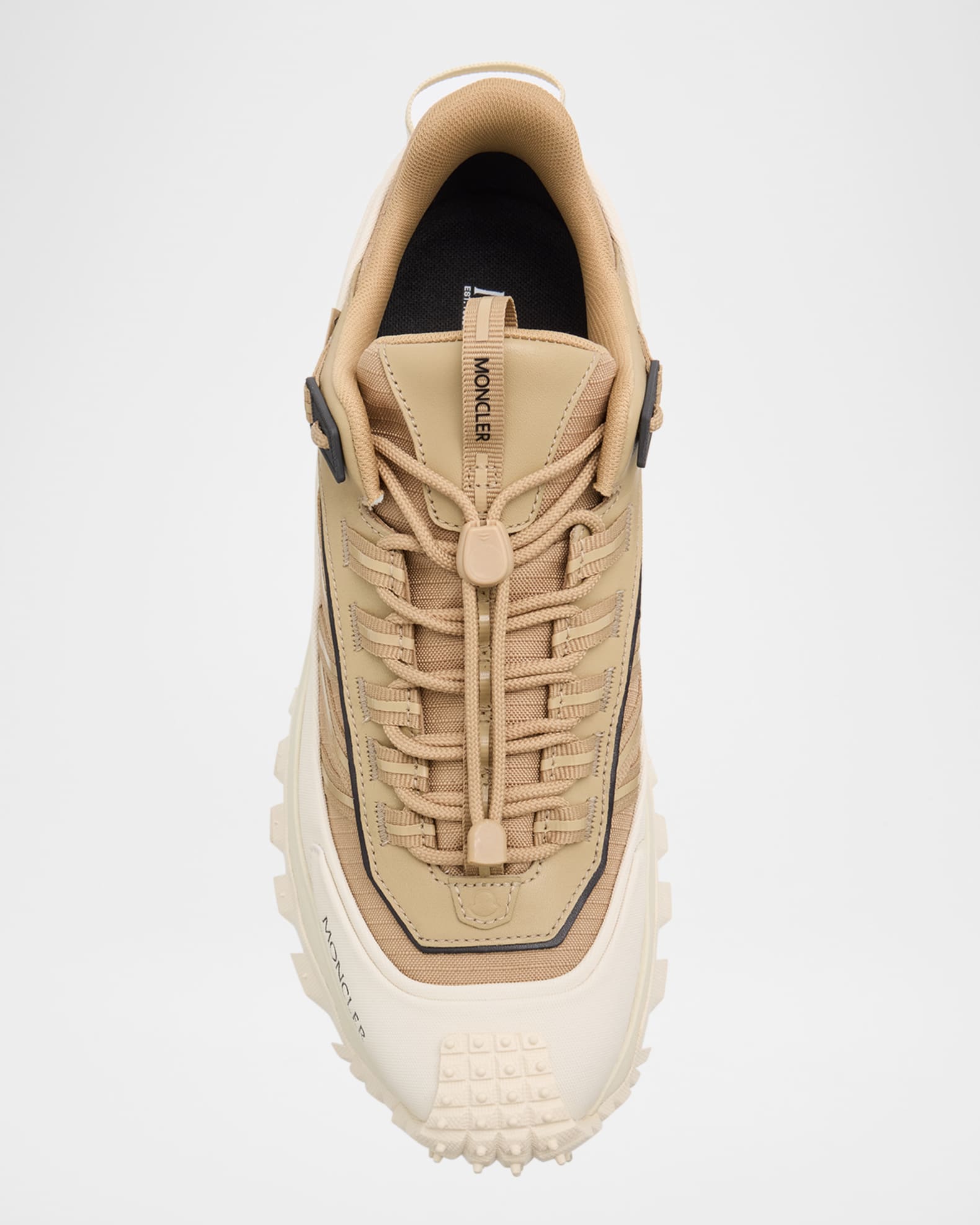 【関税＆送料込み】Moncler 'Trailgrip Gtx' White Leather Bl Moncler Men's Trailgrip GTX Low-Top Sneakers | Neiman Marcus