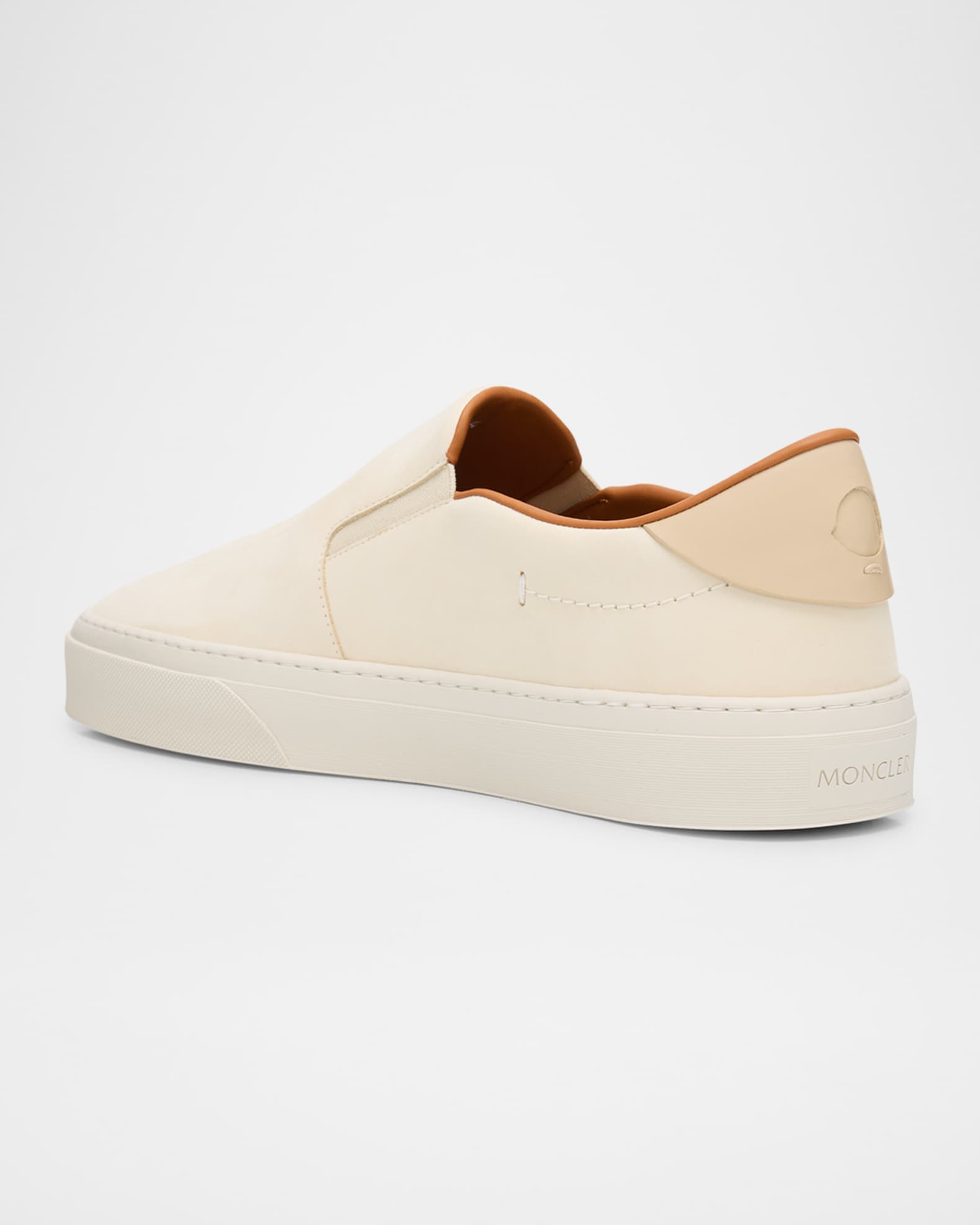【関税＆送料込み】Moncler Monclub Slip-On Sneakers Moncler Men's Monclub Leather Slip-On Sneakers | Neiman Marcus