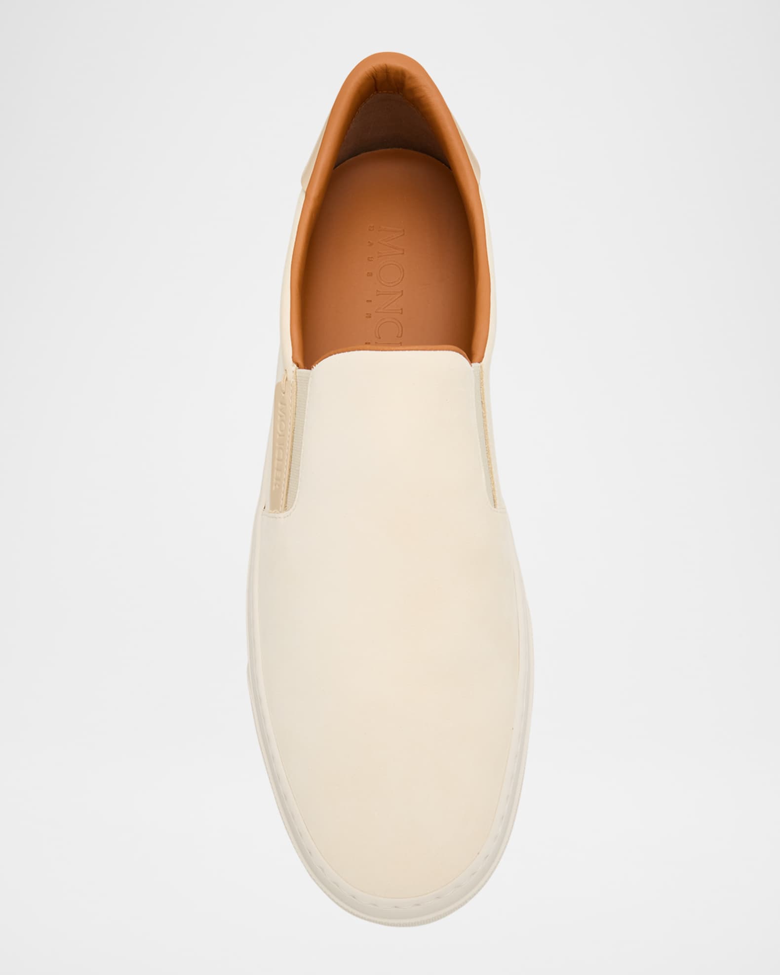 【関税＆送料込み】Moncler Monclub Slip-On Sneakers Moncler Men's Monclub Leather Slip-On Sneakers | Neiman Marcus