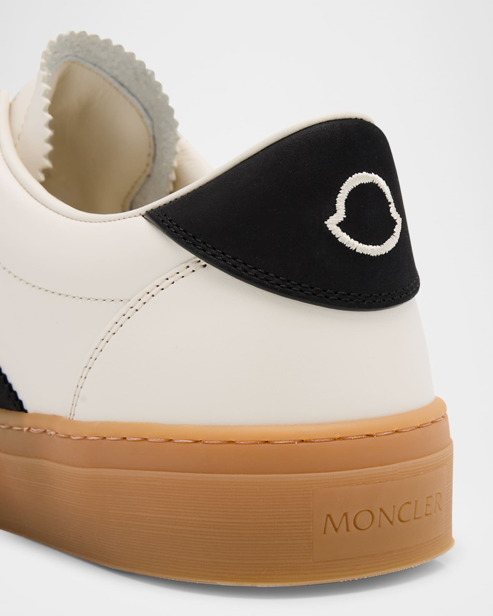 Moncler Men's Monaco2 Leather and Nubuck Low-Top Sneakers