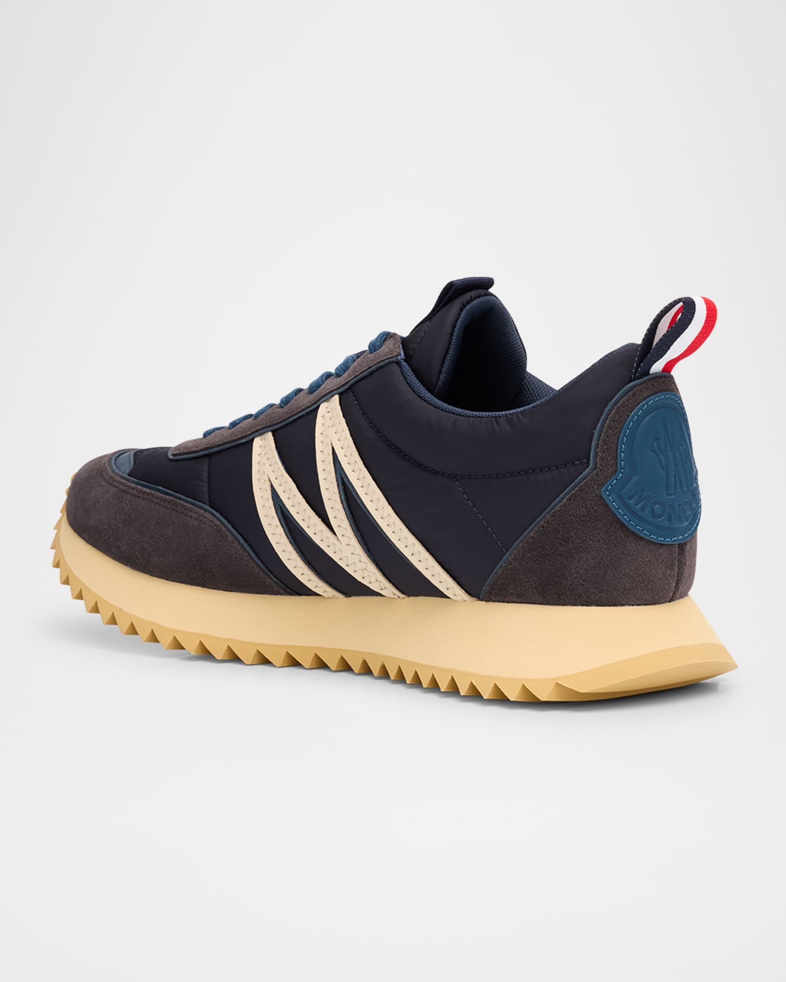 【送関込】MONCLER☆Pacey sneakers in nylon and suede leather Moncler Men's Pacey Nylon and Suede Runner Sneakers | Neiman